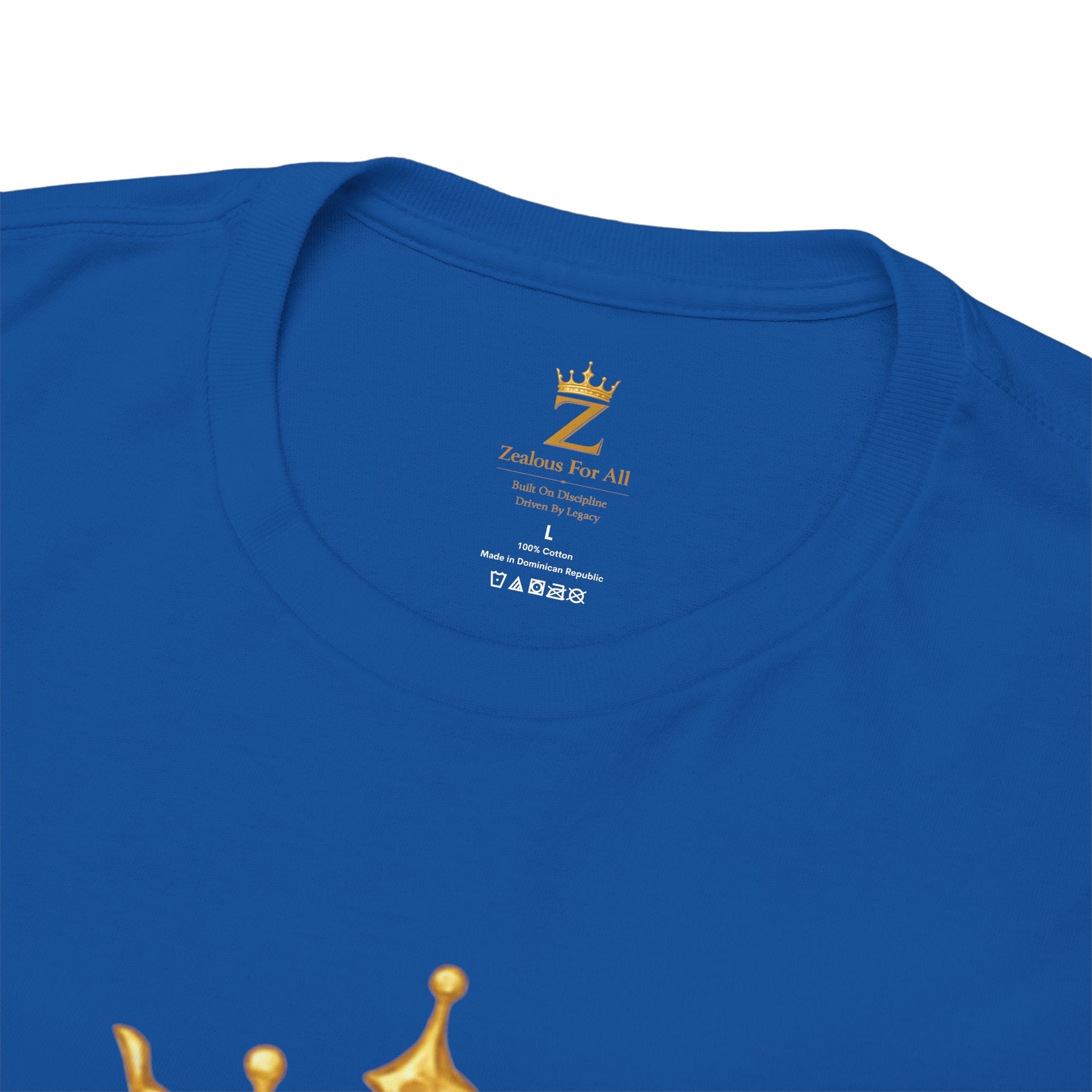 Unisex Zealous For All T-Shirt (Gold Logo (with Back logo) T-shirt) Printify