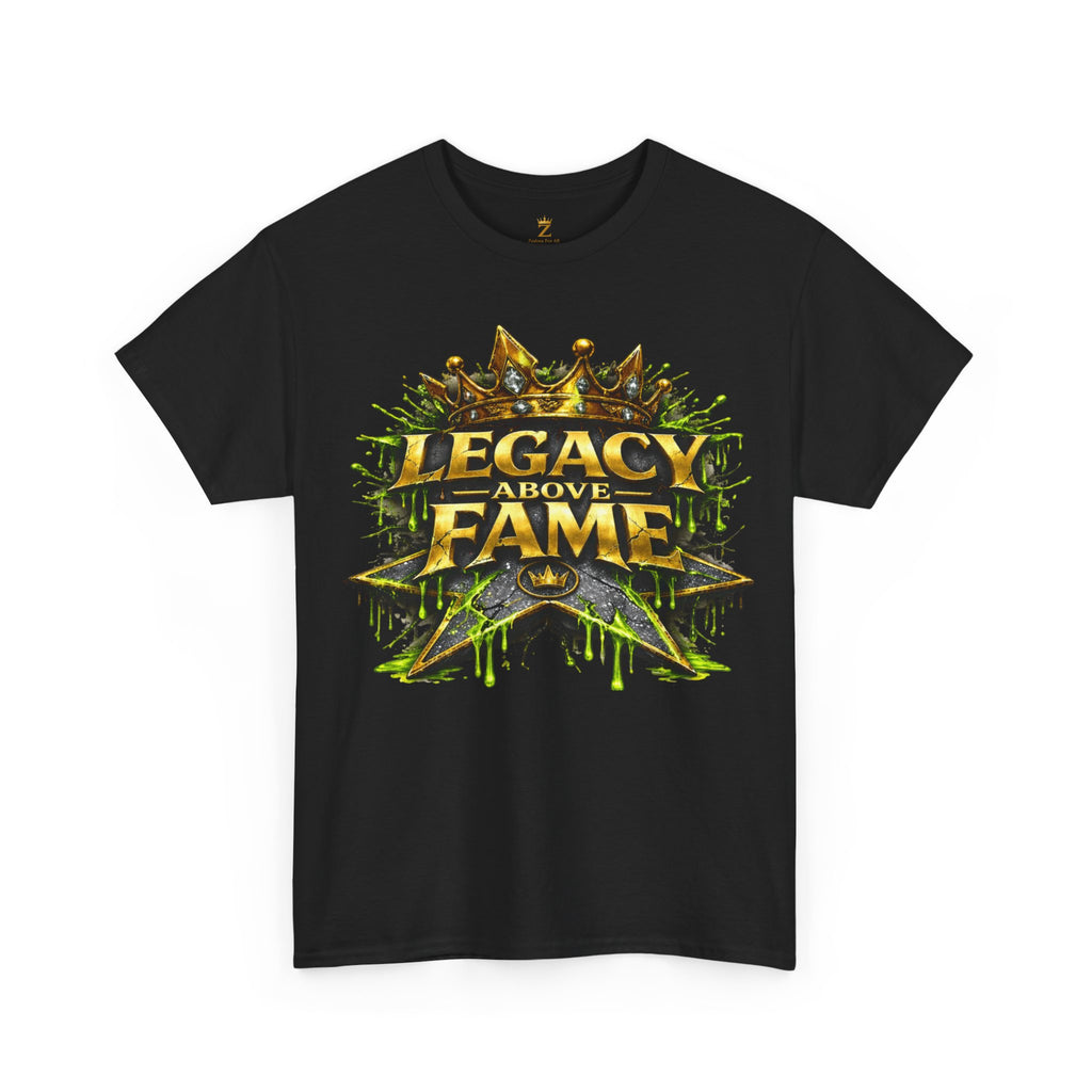 Adult Legacy Above Fame Graphic T-Shirt (Lime Green Drip) - Zealous For All