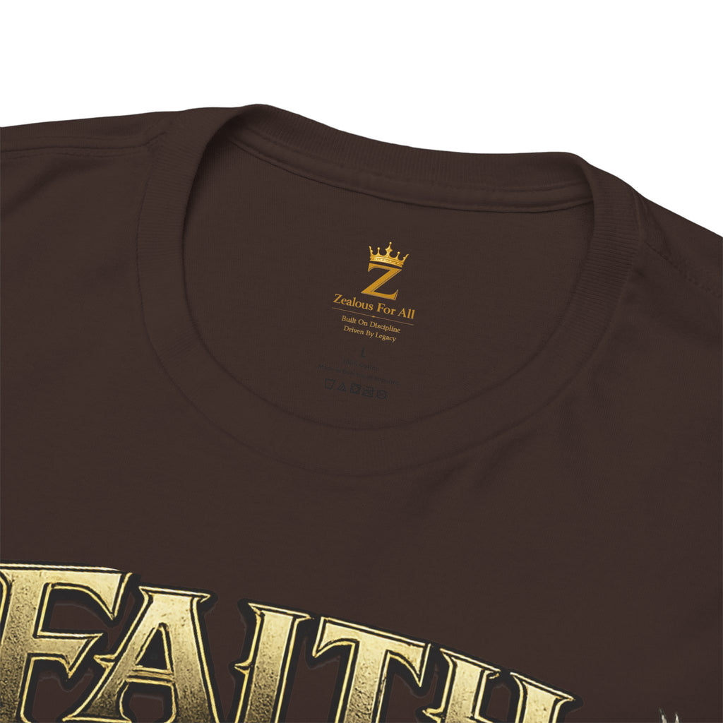 Adult Faith Prevails Anchor T-Shirt (Gold Anchor) Printify
