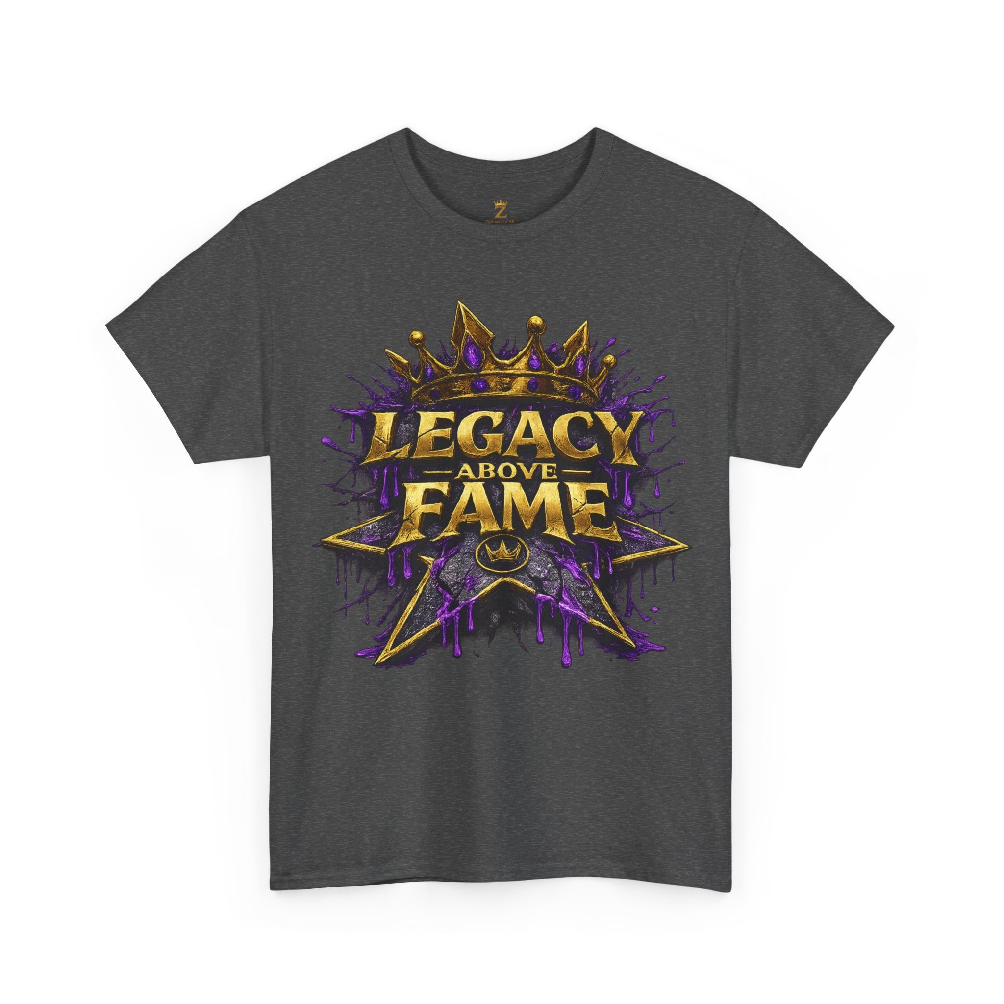 Adult Legacy Above Fame Graphic T-Shirt (Purple Drip) - Zealous For All