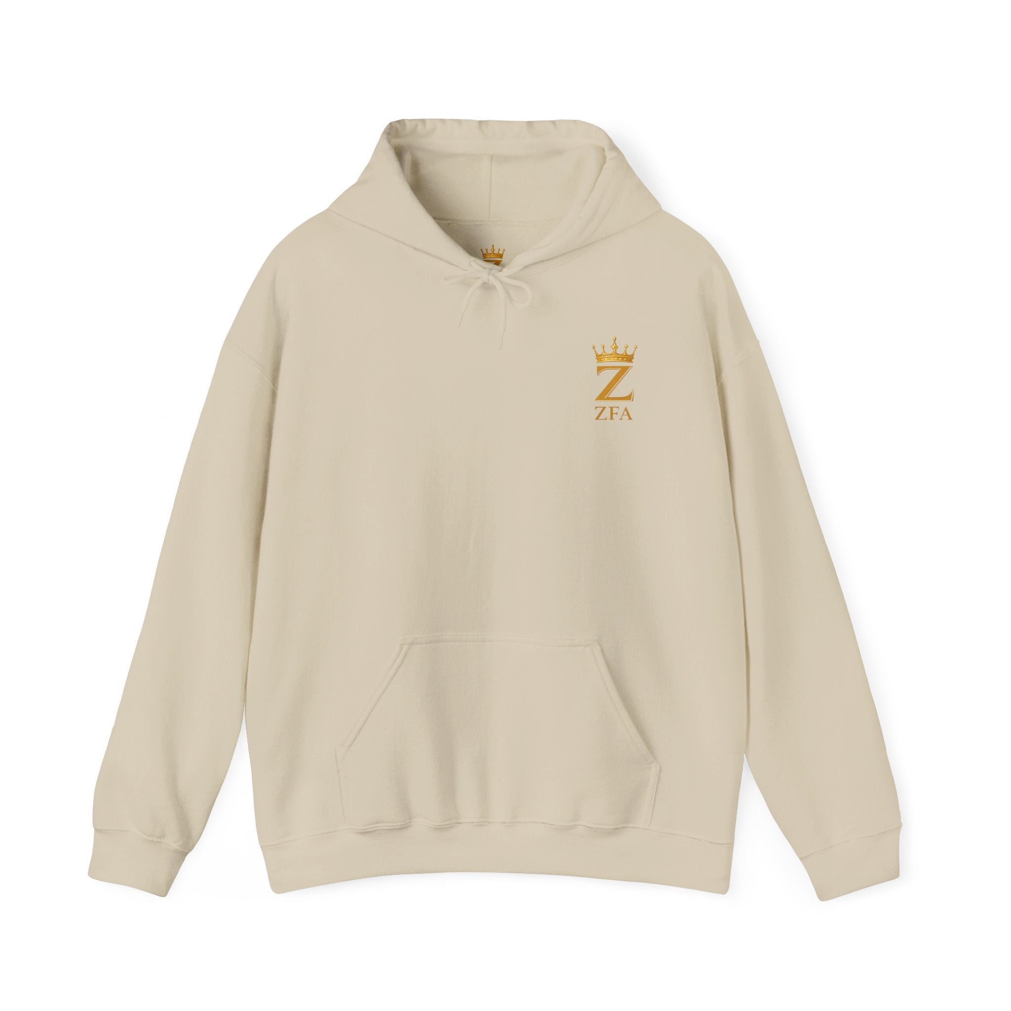 Zealous For All Hoodie — Gold Front Logo Sweatshirt - Zealous For All