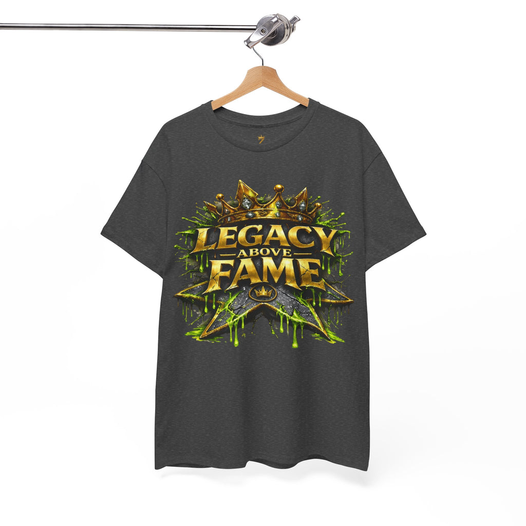 Adult Legacy Above Fame Graphic T-Shirt (Lime Green Drip) - Zealous For All