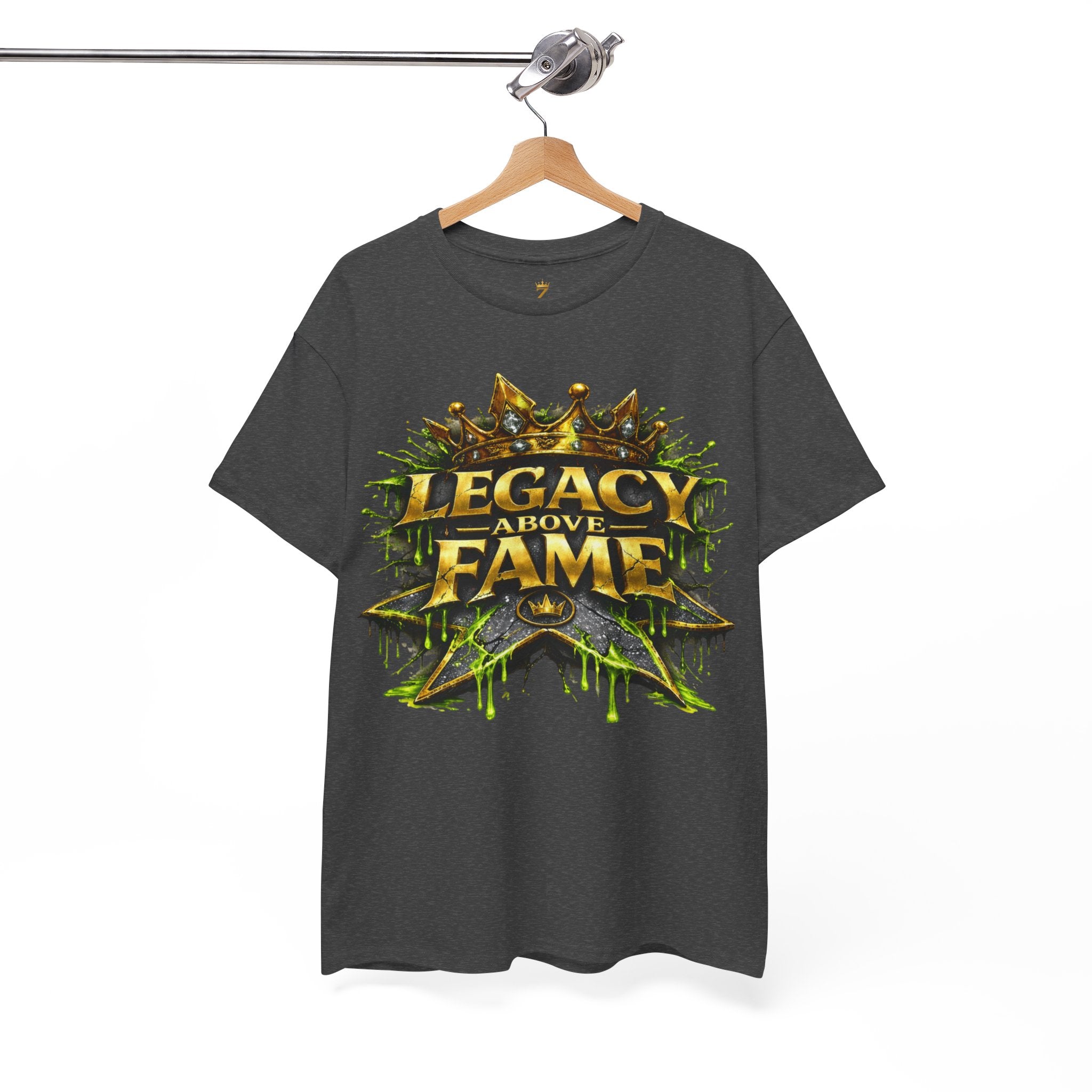 Adult Legacy Above Fame Graphic T-Shirt (Lime Green Drip) - Zealous For All