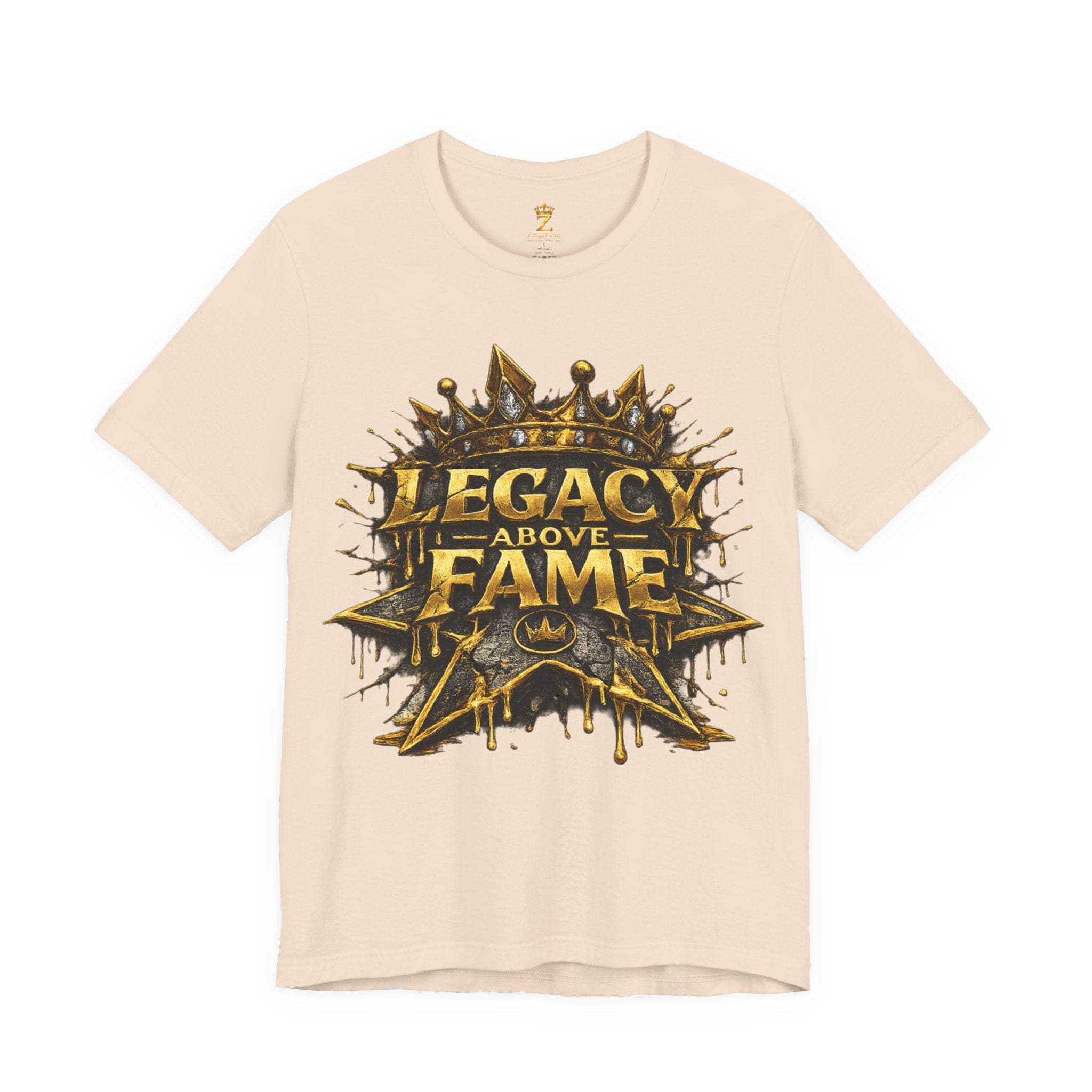 COMING SOON... Legacy Above Fame Graphic Tee (Gold Crown) Printify
