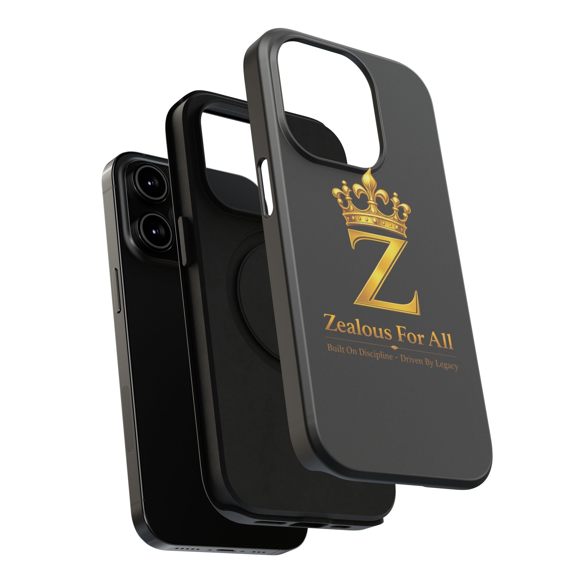 ZFA Phone Case  — "Zealous For All" Gold Crown Impact-Resistant Case Printify