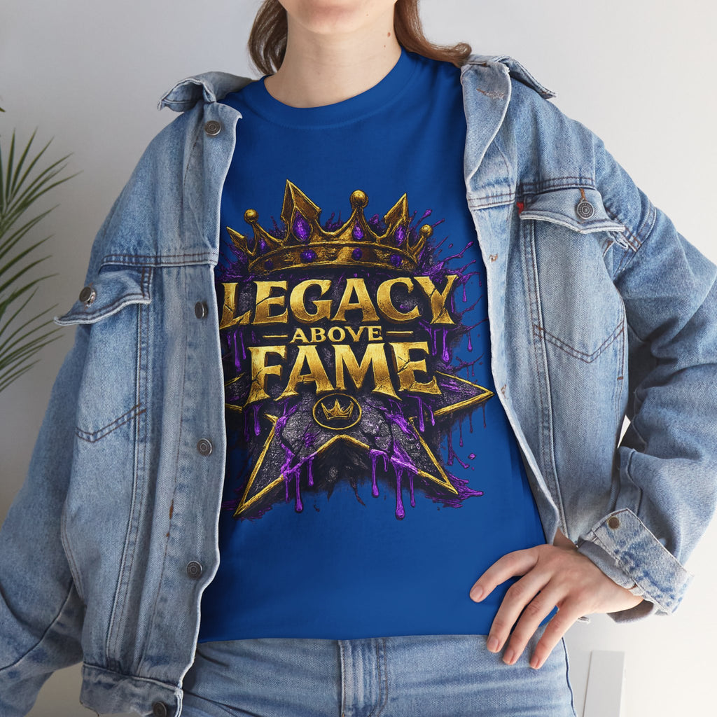 Adult Legacy Above Fame Graphic T-Shirt (Purple Drip) - Zealous For All