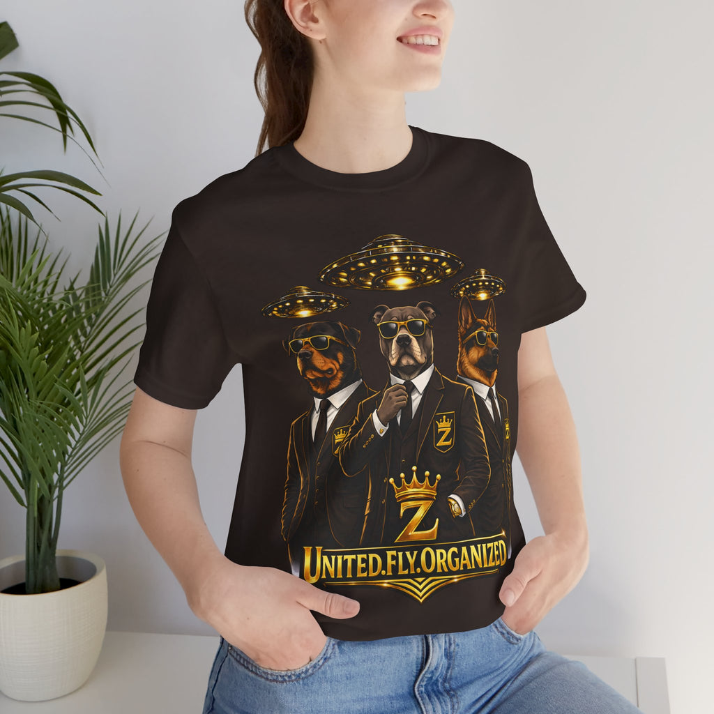 COMING SOON... United. Fly. Organized. Graphic Tee (Gold) Printify
