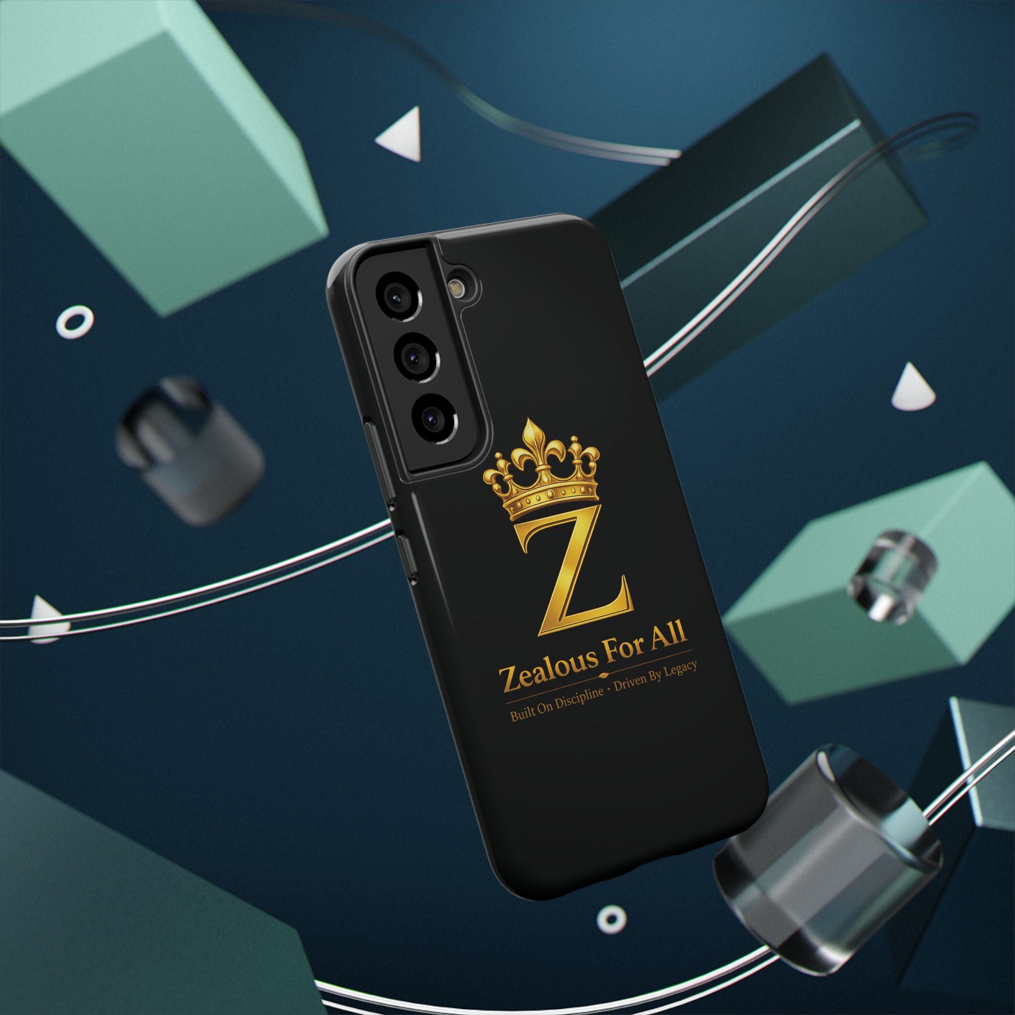 ZFA Phone Case  — "Zealous For All" Gold Crown Impact-Resistant Case Printify