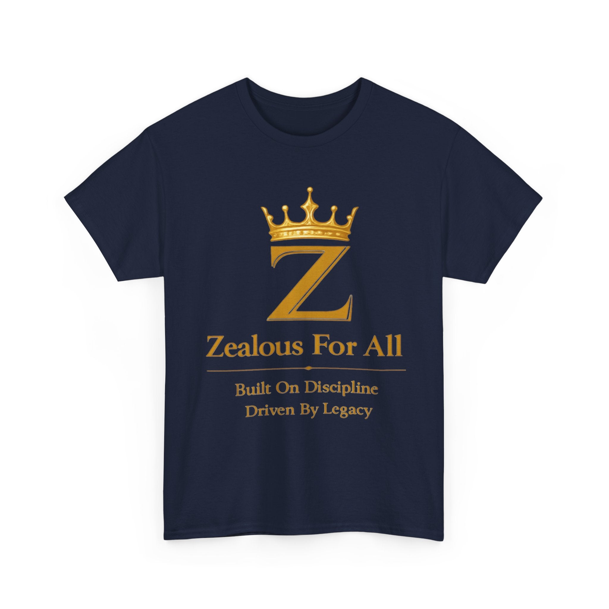 Unisex Zealous For All T-Shirt (Gold Logo) Printify