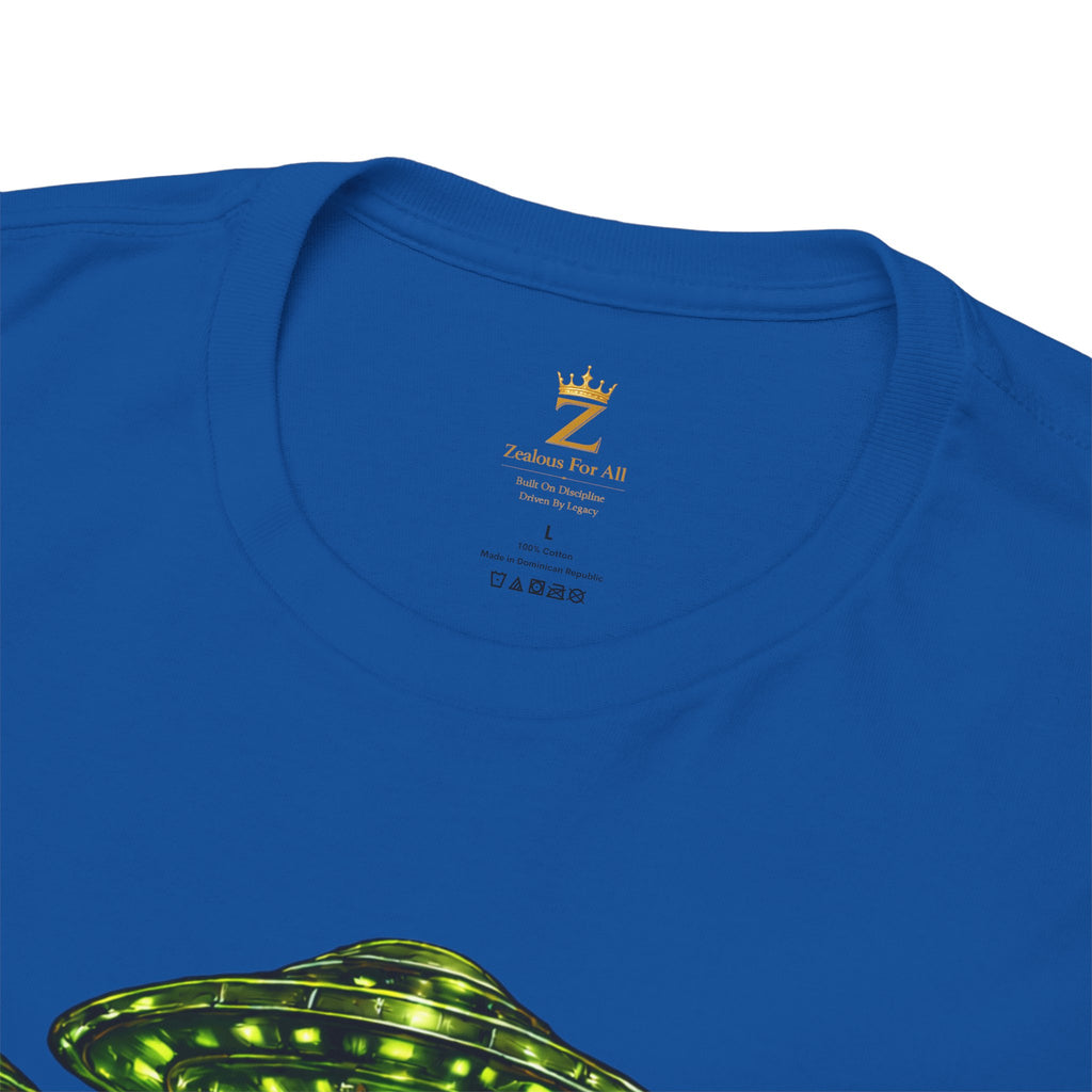 Adult "United. Fly. Organized." Graphic Tee (Lime Green) Printify