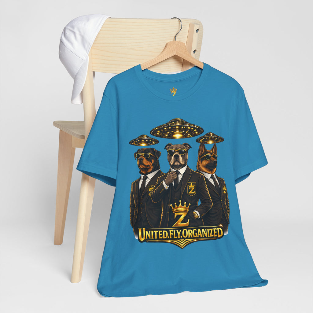 COMING SOON... United. Fly. Organized. Graphic Tee (Gold) Printify