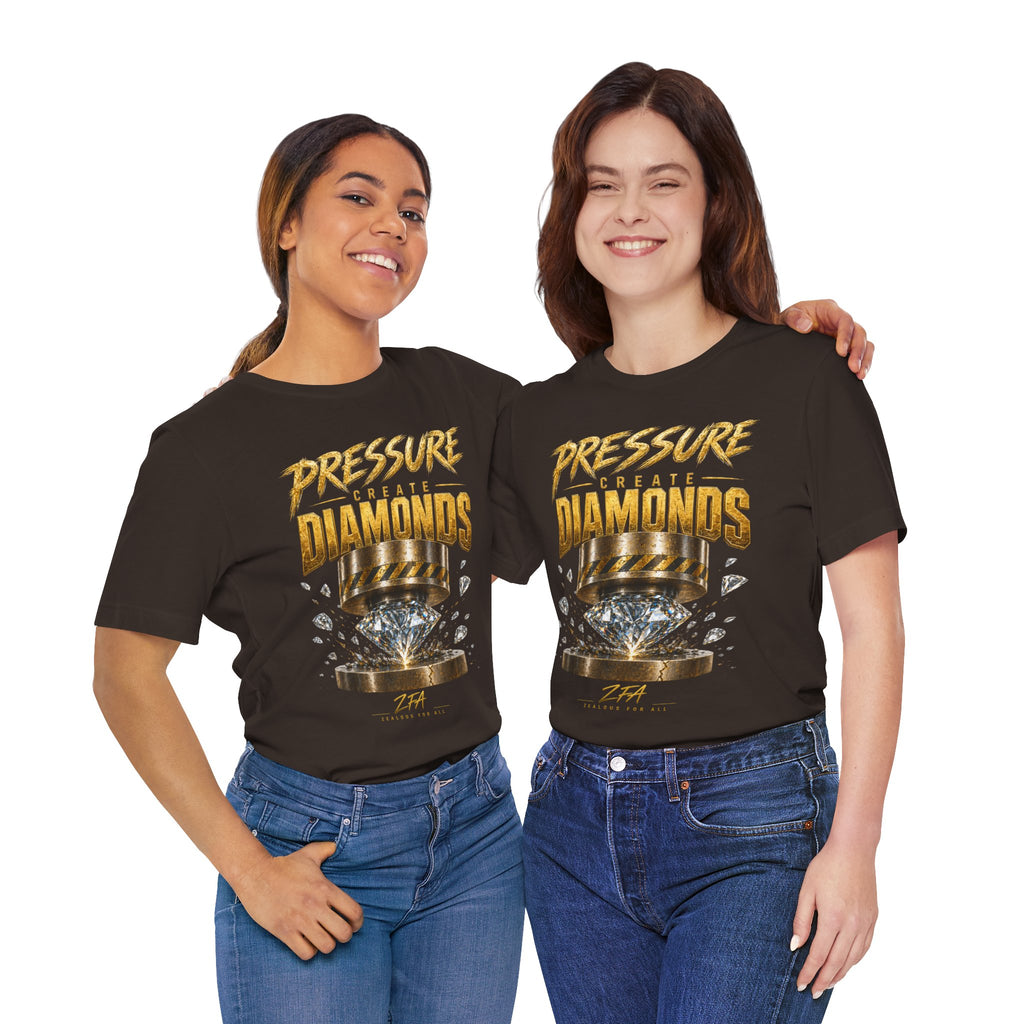 Pressure Create Diamonds T-Shirt — Motivational Graphic Tee