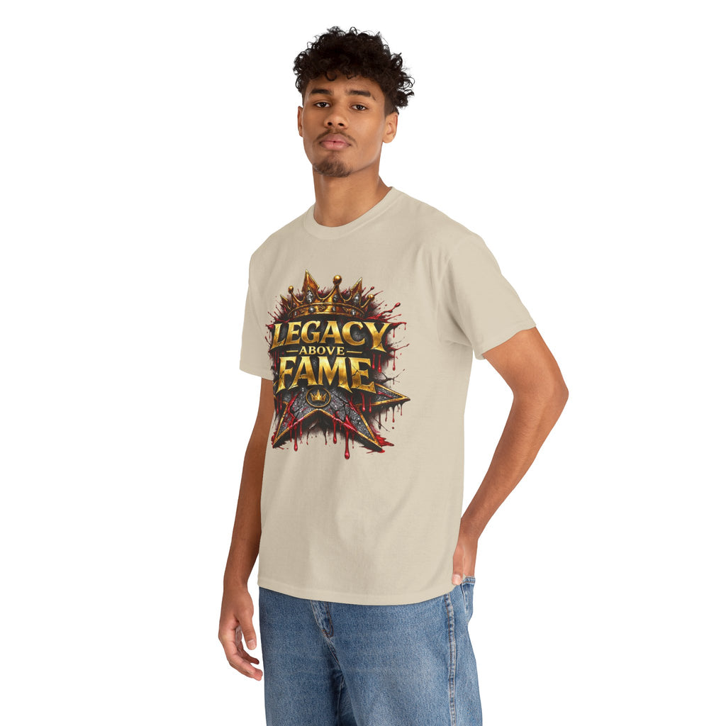 Adult Legacy Above Fame Graphic T-Shirt (Red Drip) - Zealous For All