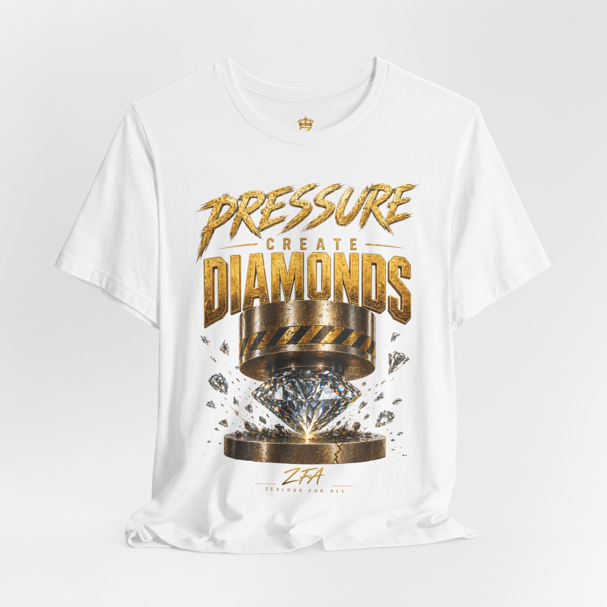Pressure Create Diamonds T-Shirt — Motivational Graphic Tee
