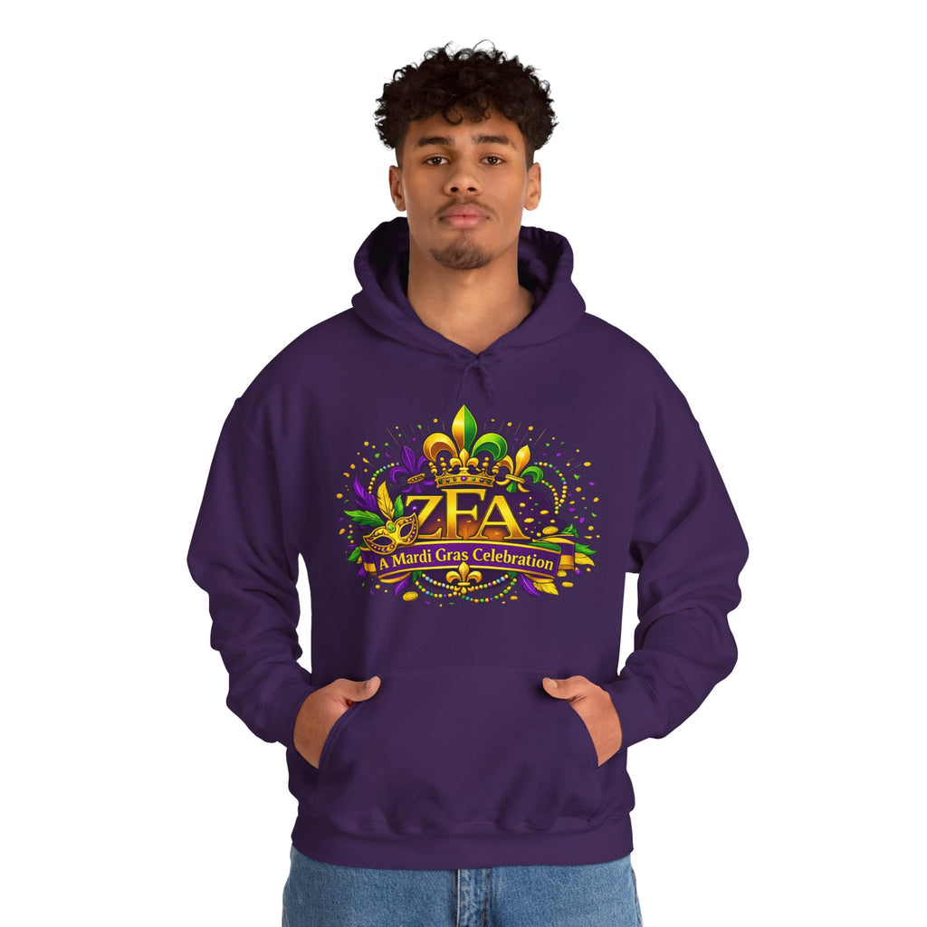 COMING WINTER... ZFA Mardi Gras Celebration Hoodie — Mardi Gras Edition Printify
