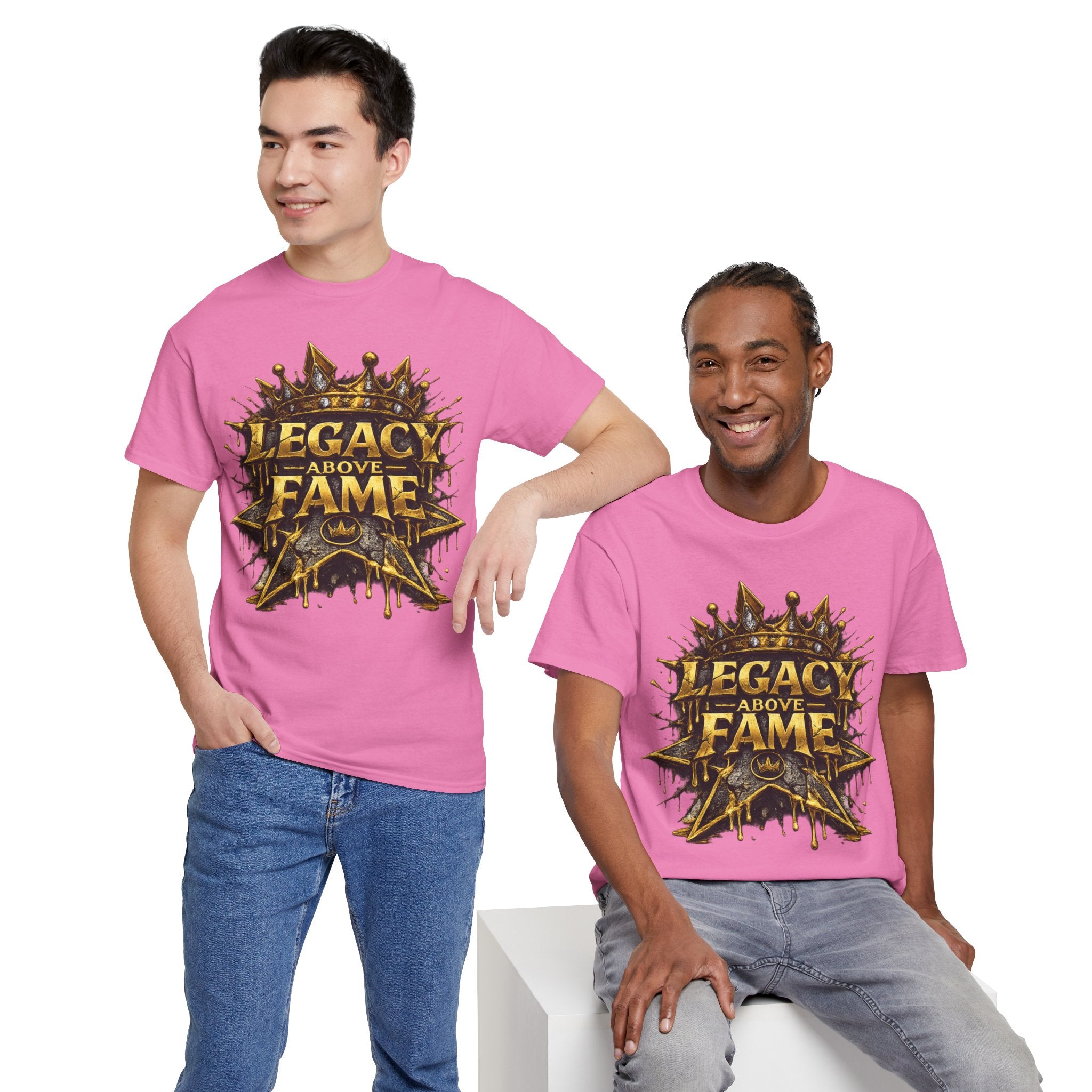 Adult Legacy Above Fame Graphic T-Shirt (Gold Drip) - Zealous For All