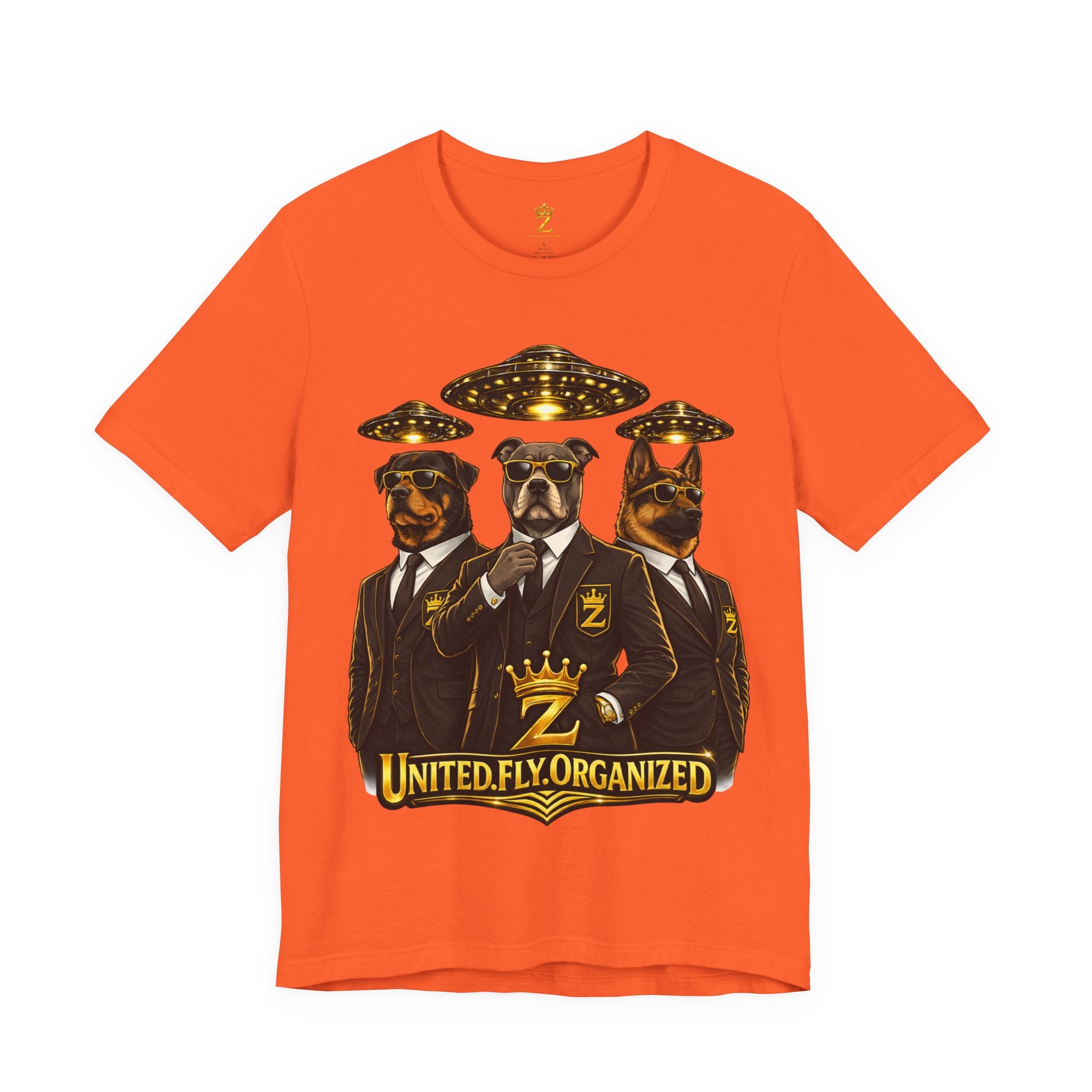 COMING SOON... United. Fly. Organized. Graphic Tee (Gold) Printify