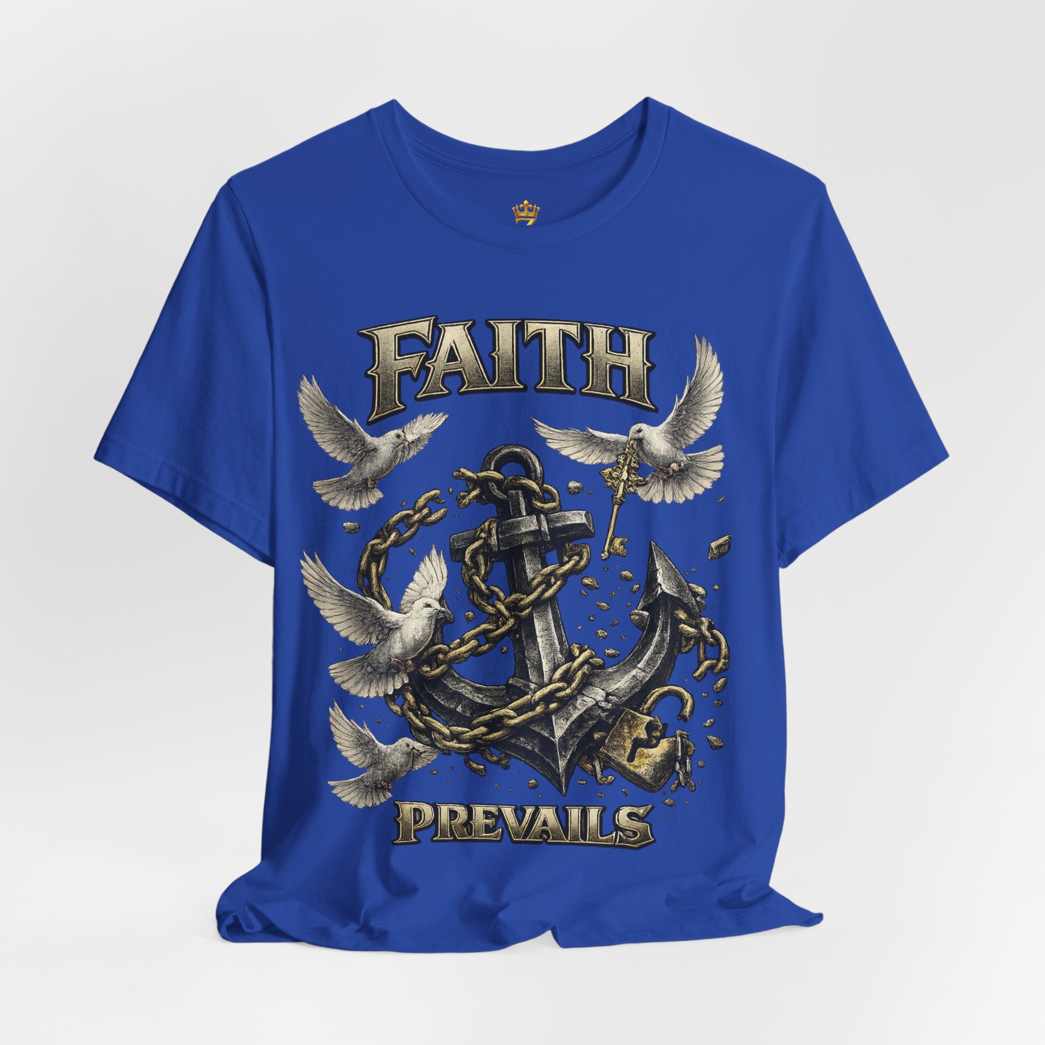 Faith Prevails T‑Shirt (Black Anchor) Printify