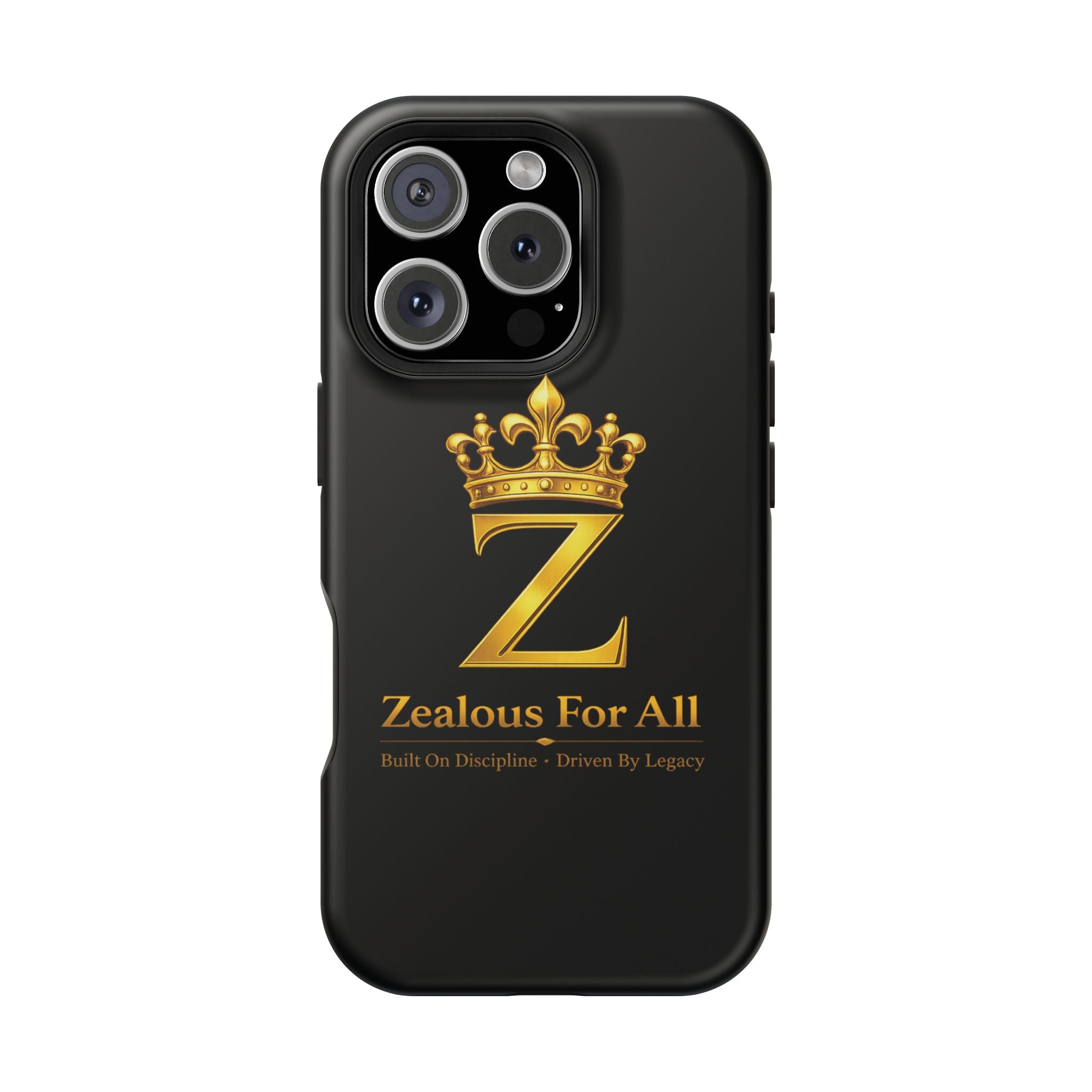 ZFA Phone Case  — "Zealous For All" Gold Crown Impact-Resistant Case Printify