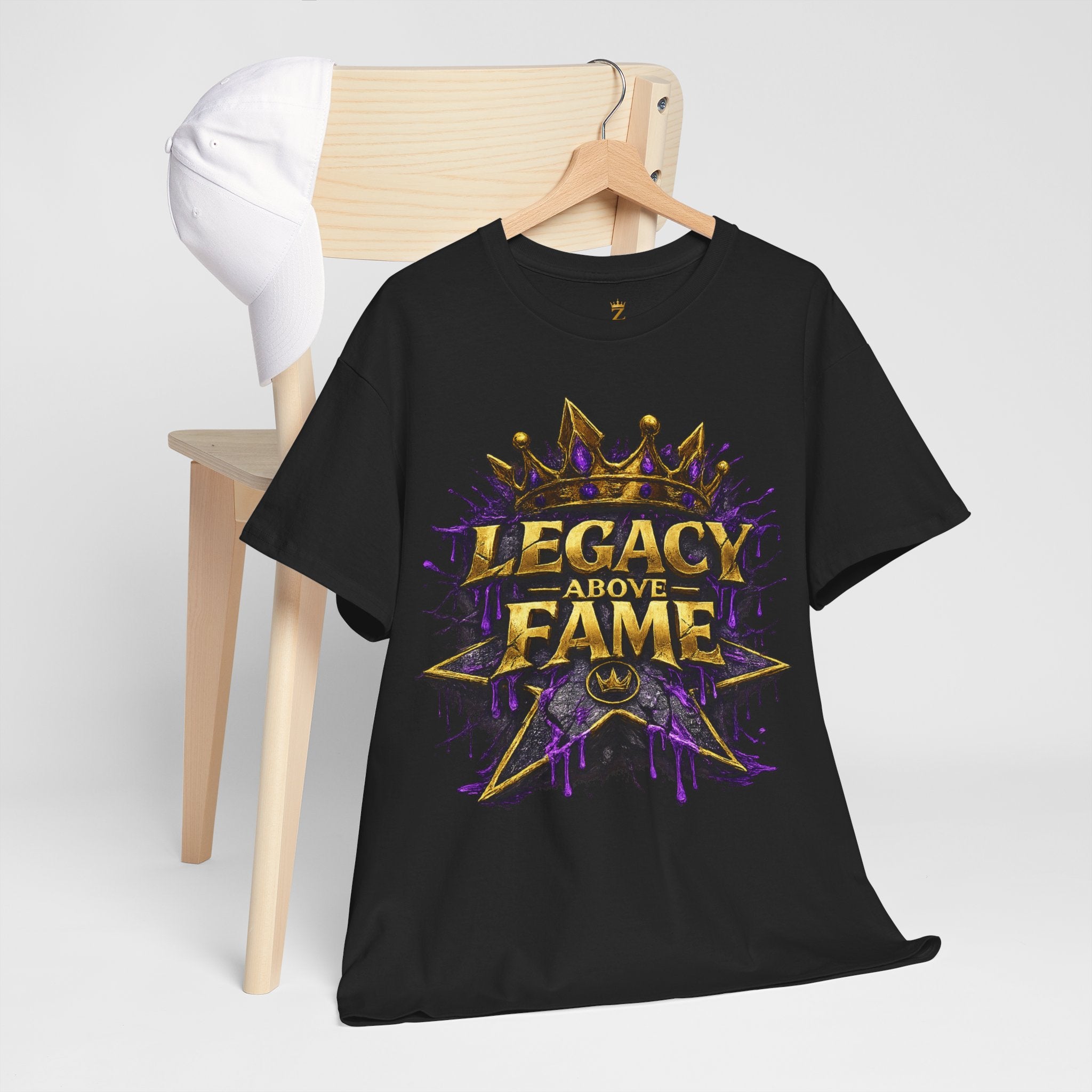 Adult Legacy Above Fame Graphic T-Shirt (Purple Drip) - Zealous For All
