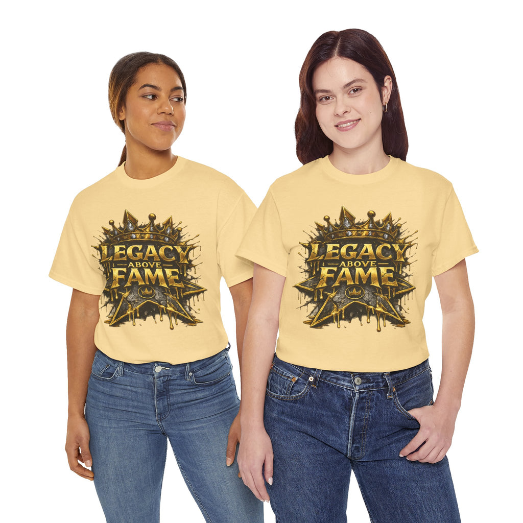 Adult Legacy Above Fame Graphic T-Shirt (Gold Drip) - Zealous For All
