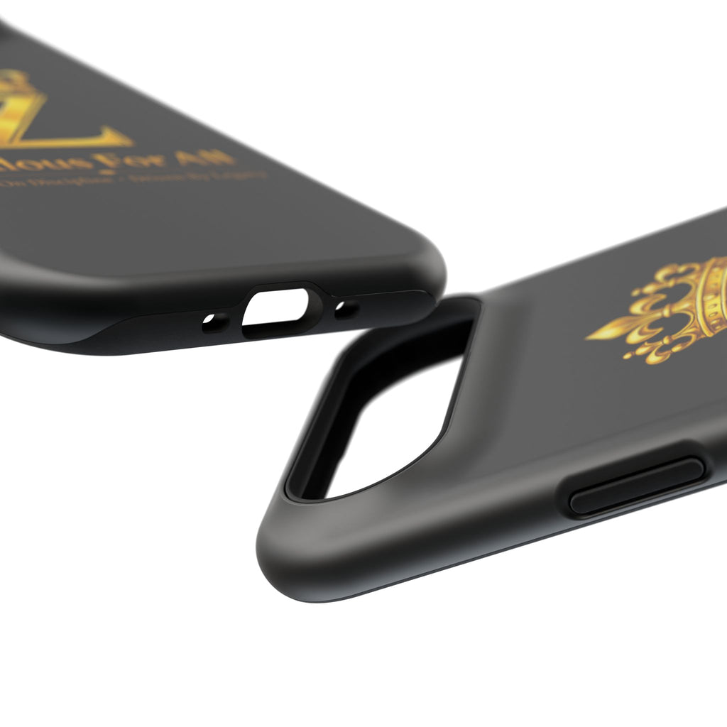 ZFA Phone Case  — "Zealous For All" Gold Crown Impact-Resistant Case Printify