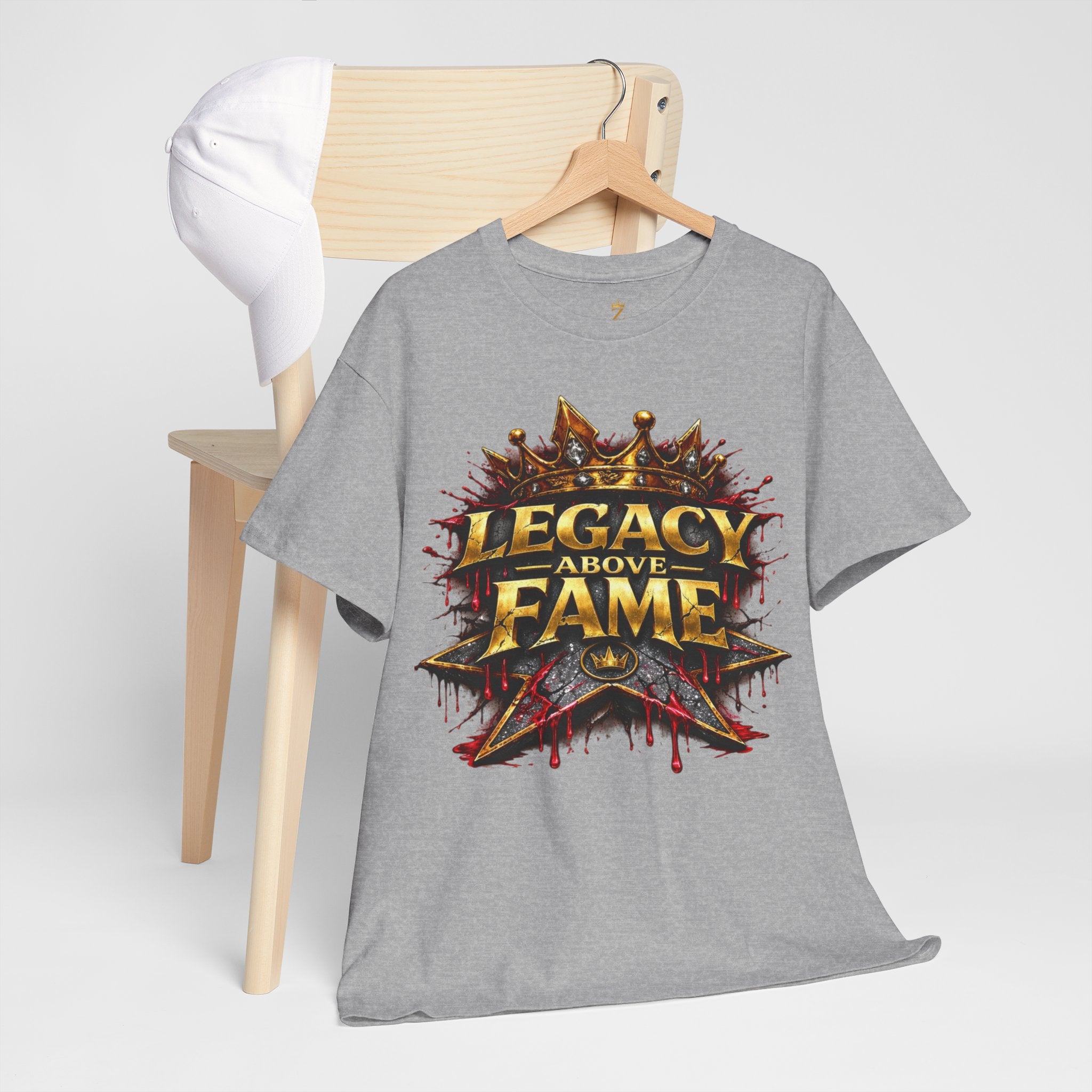 Adult Legacy Above Fame Graphic T-Shirt (Red Drip) - Zealous For All