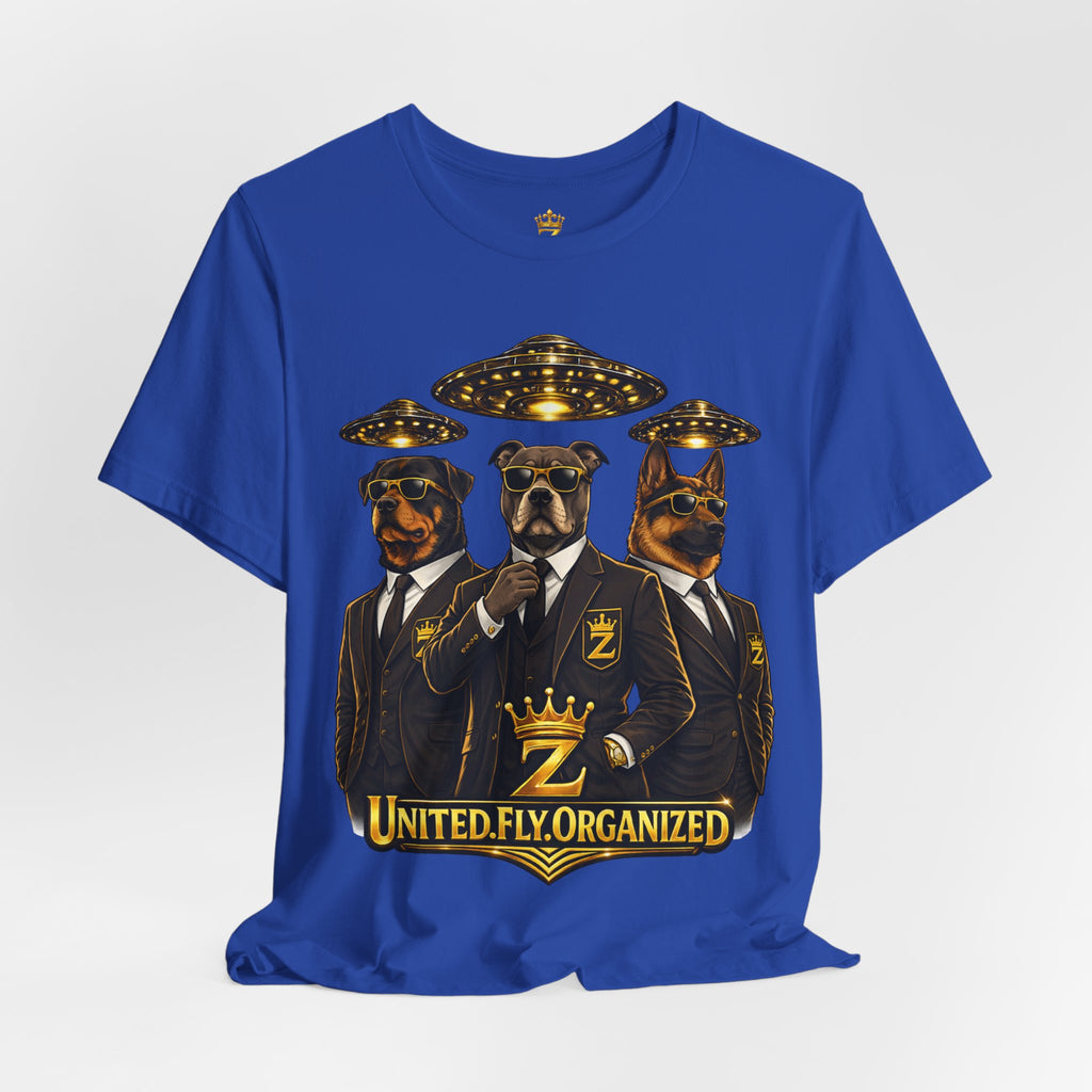 COMING SOON... United. Fly. Organized. Graphic Tee (Gold) Printify