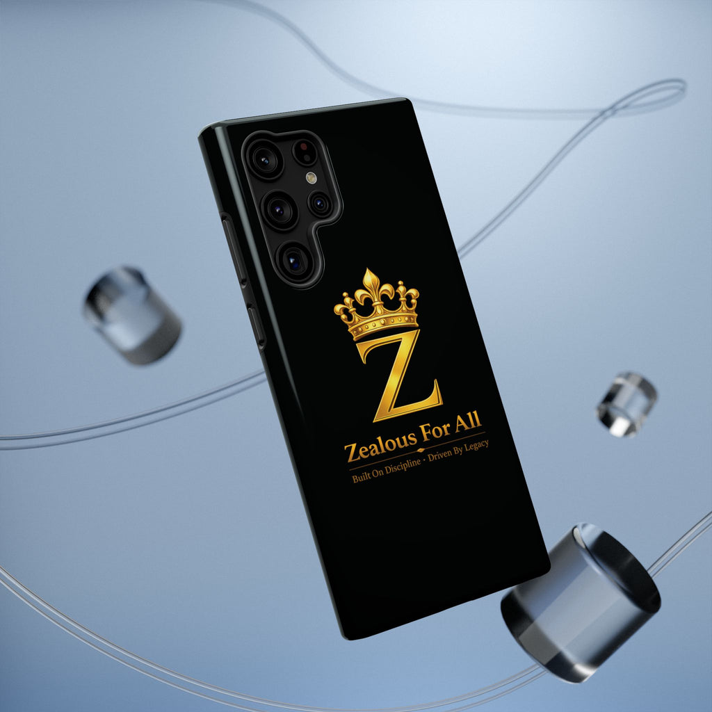 ZFA Phone Case  — "Zealous For All" Gold Crown Impact-Resistant Case Printify