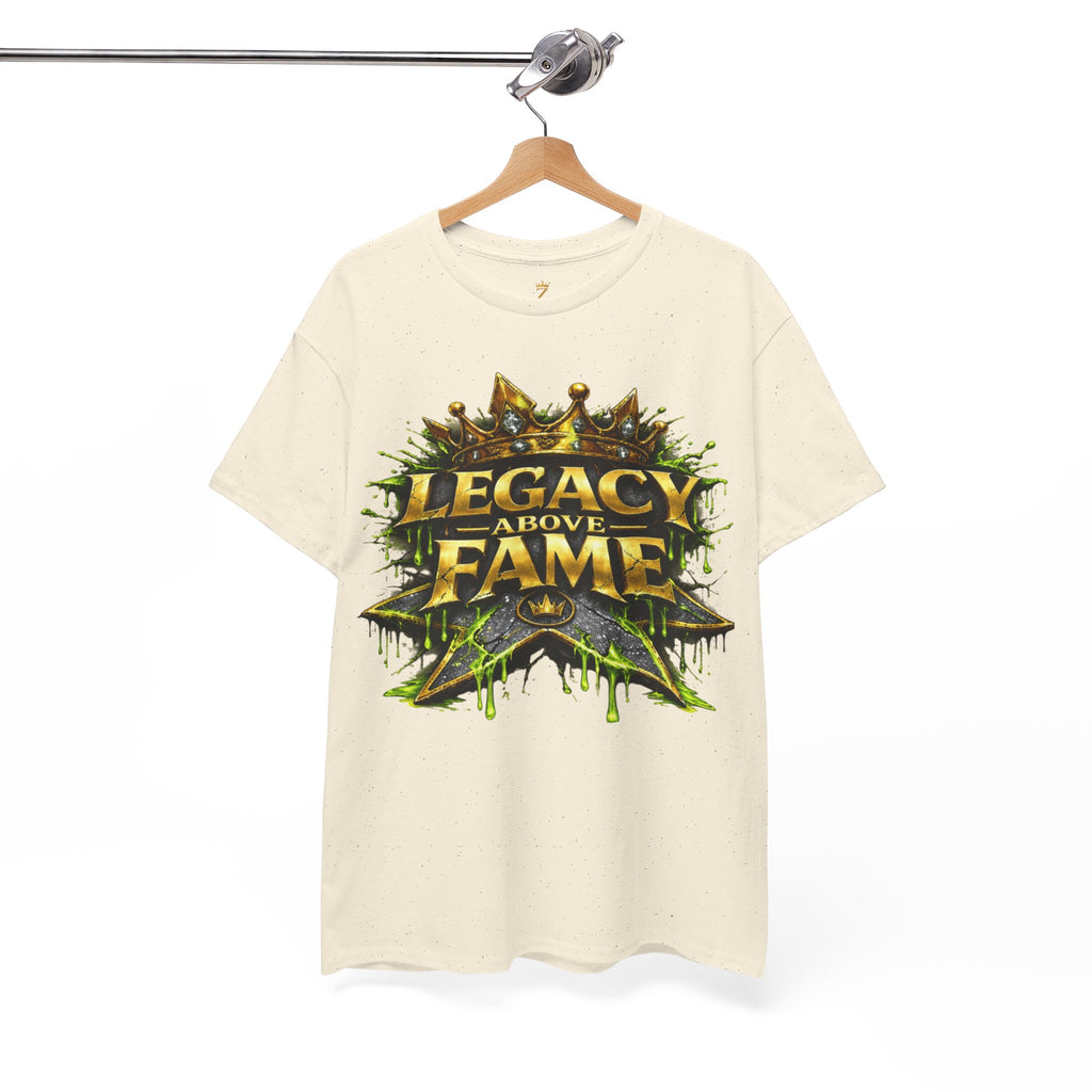 Adult Legacy Above Fame Graphic T-Shirt (Lime Green Drip) - Zealous For All