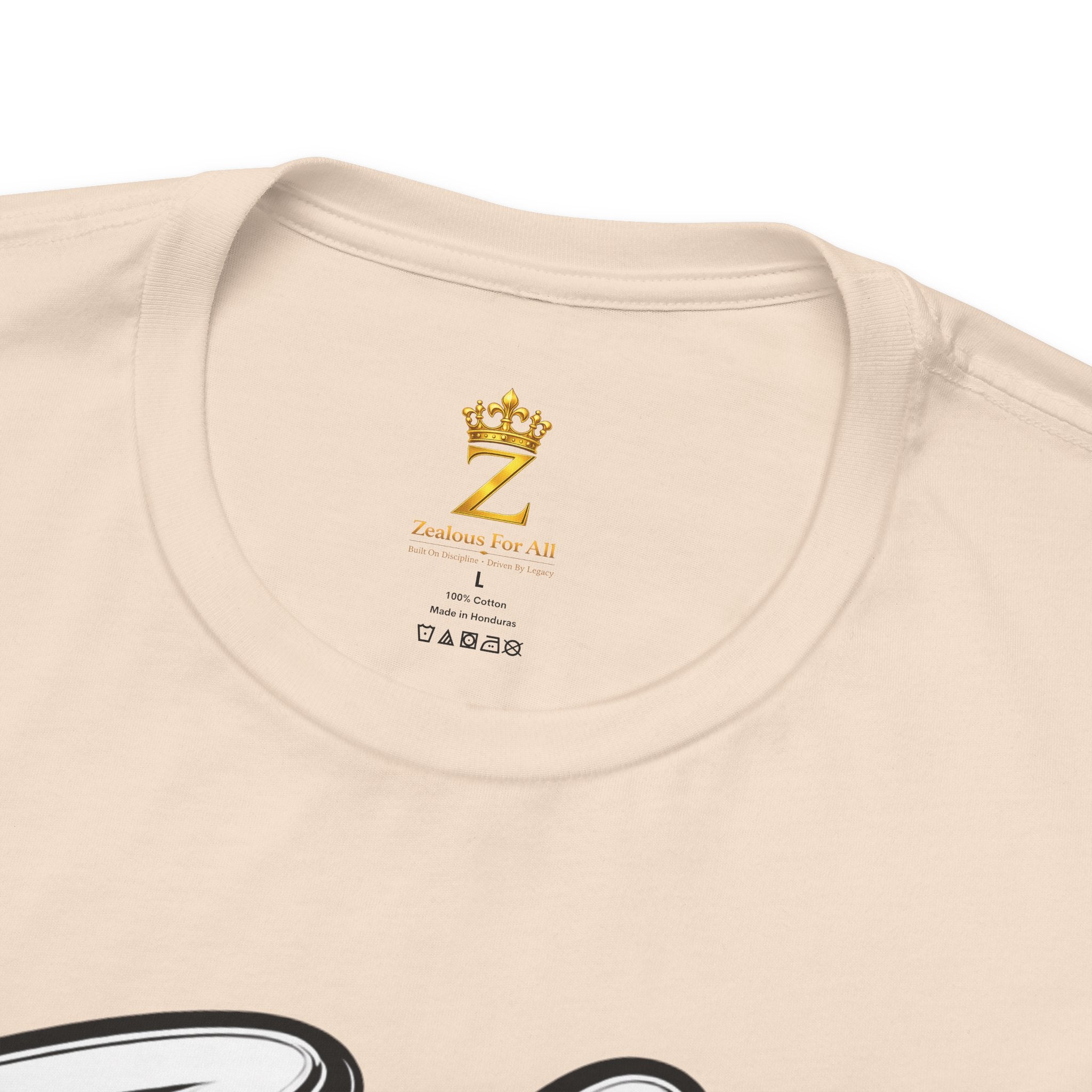 Zealous For All Graphic T-Shirt (White Logo) Printify
