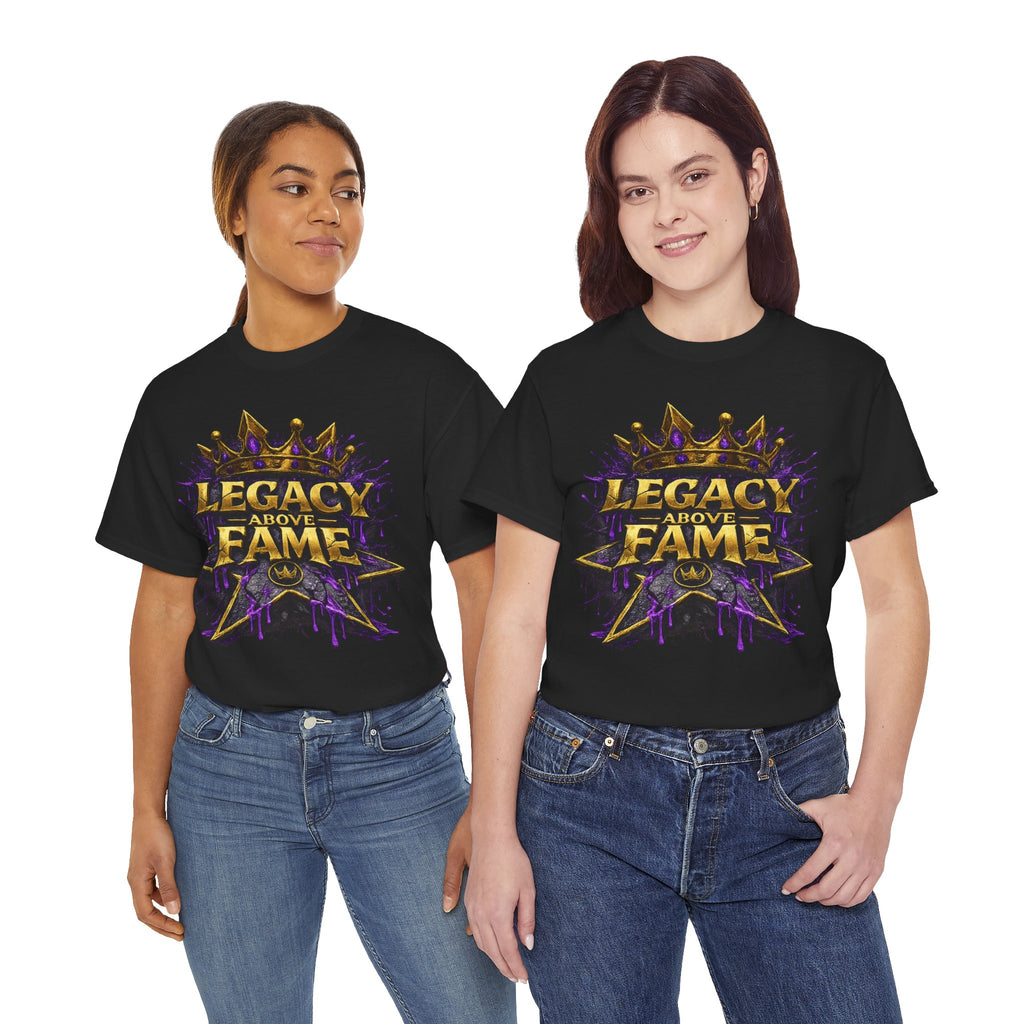Adult Legacy Above Fame Graphic T-Shirt (Purple Drip) - Zealous For All