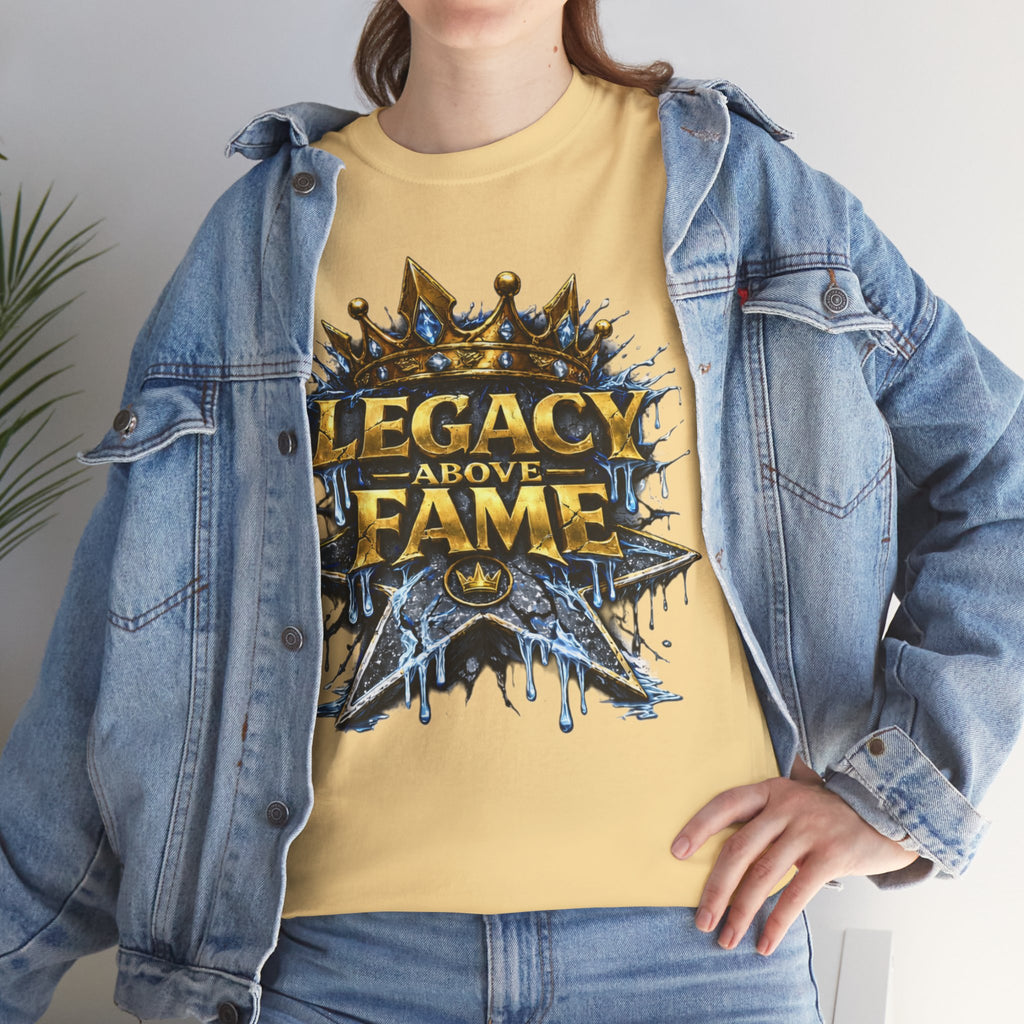Adult Legacy Above Fame Graphic T-Shirt (Icy Blue Drip) - Zealous For All