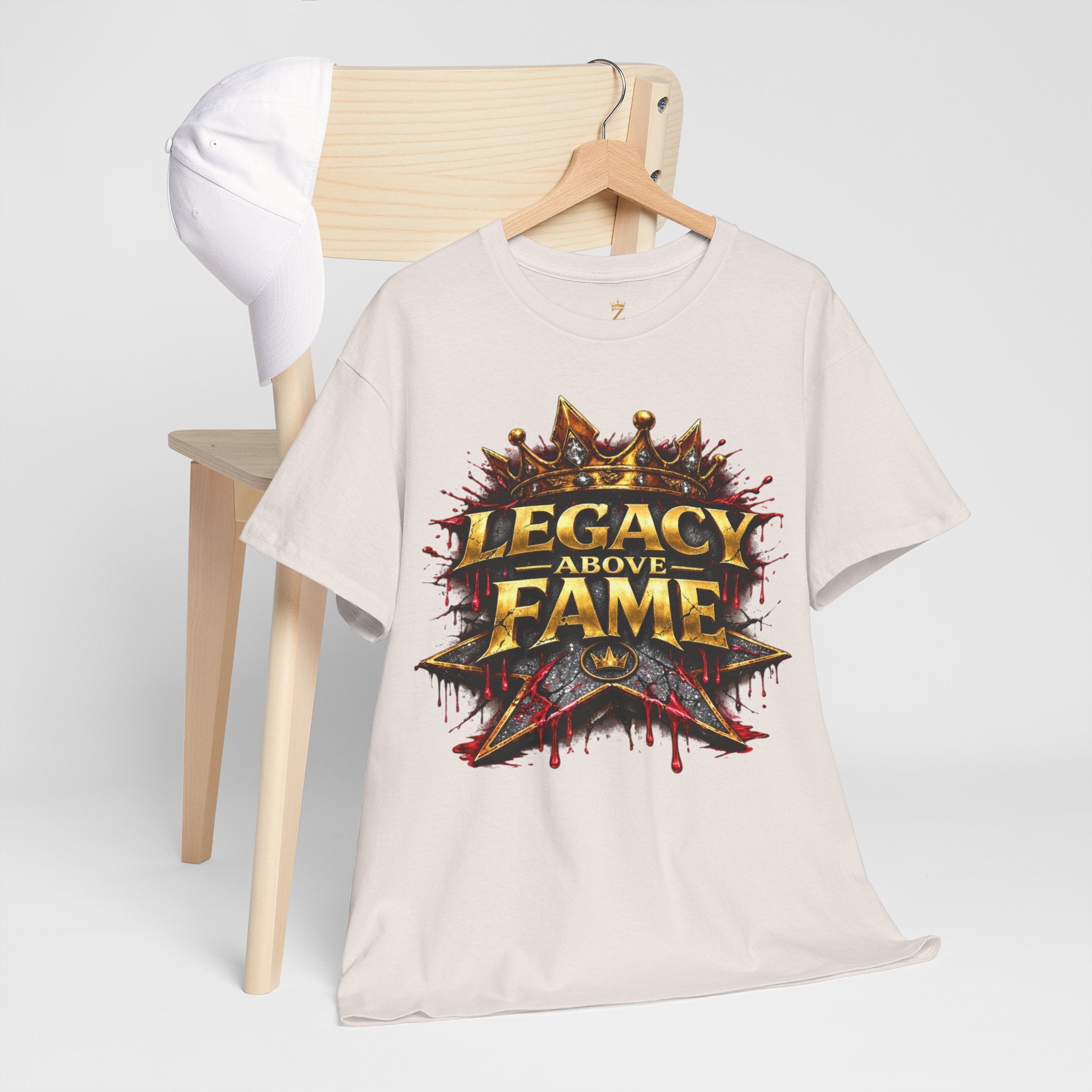 Adult Legacy Above Fame Graphic T-Shirt (Red Drip) - Zealous For All