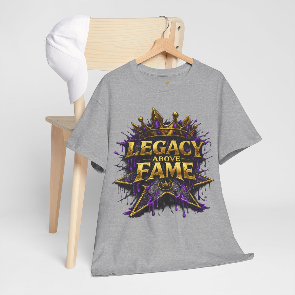 Adult Legacy Above Fame Graphic T-Shirt (Purple Drip) - Zealous For All