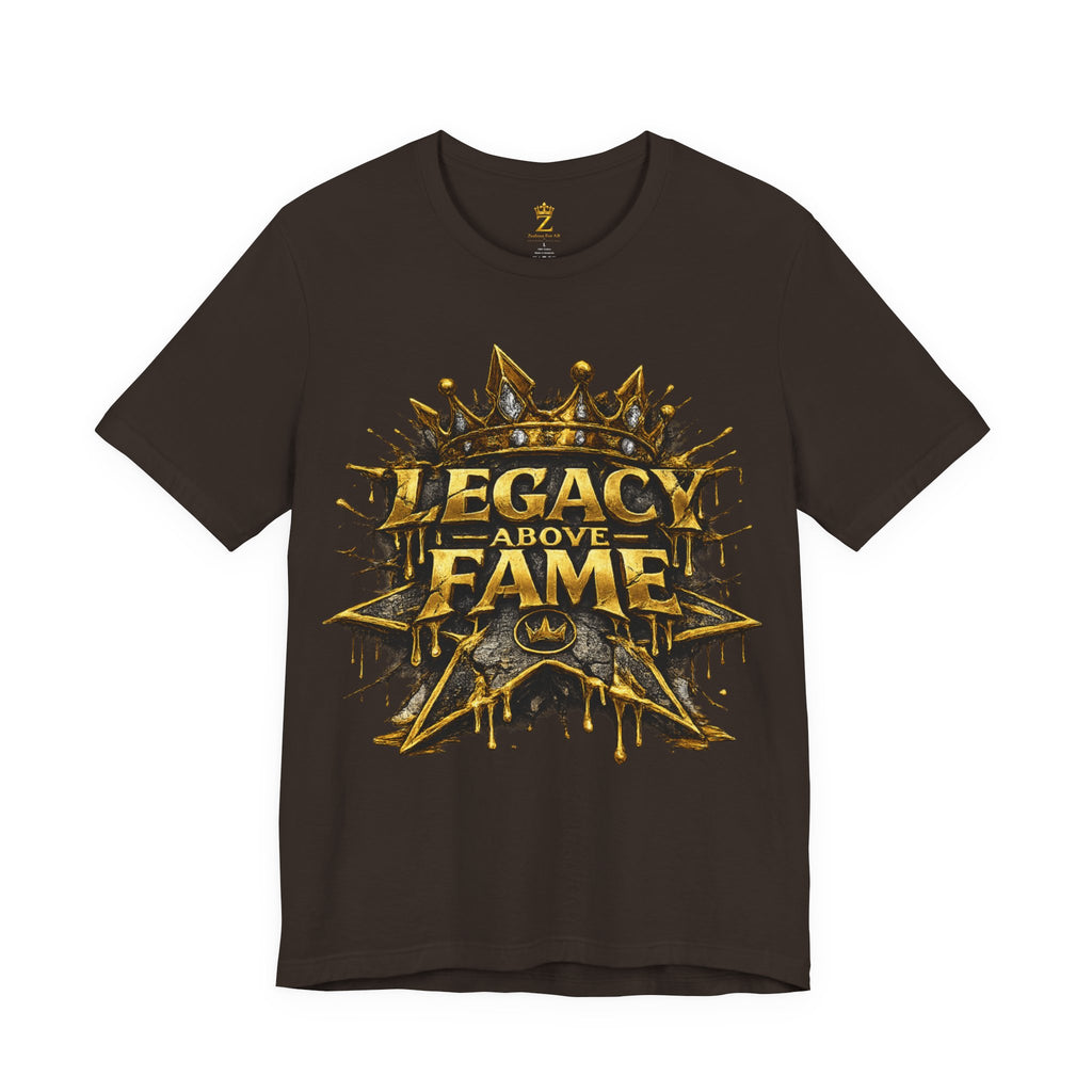 COMING SOON... Legacy Above Fame Graphic Tee (Gold Crown) Printify
