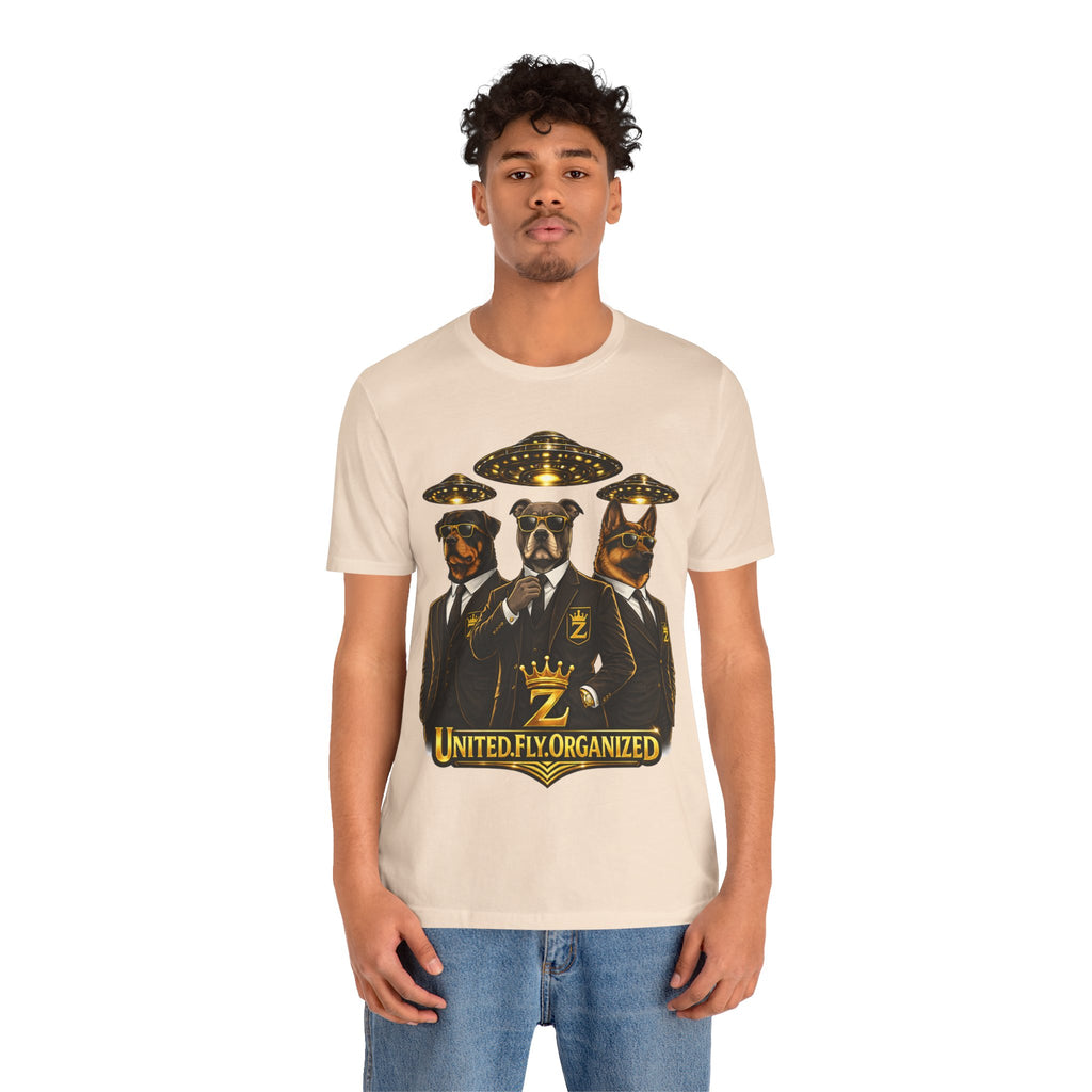 COMING SOON... United. Fly. Organized. Graphic Tee (Gold) Printify