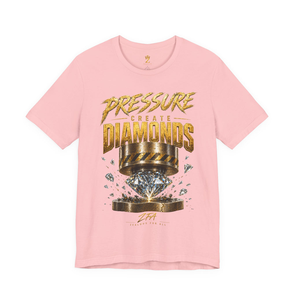 Pressure Create Diamonds T-Shirt — Motivational Graphic Tee
