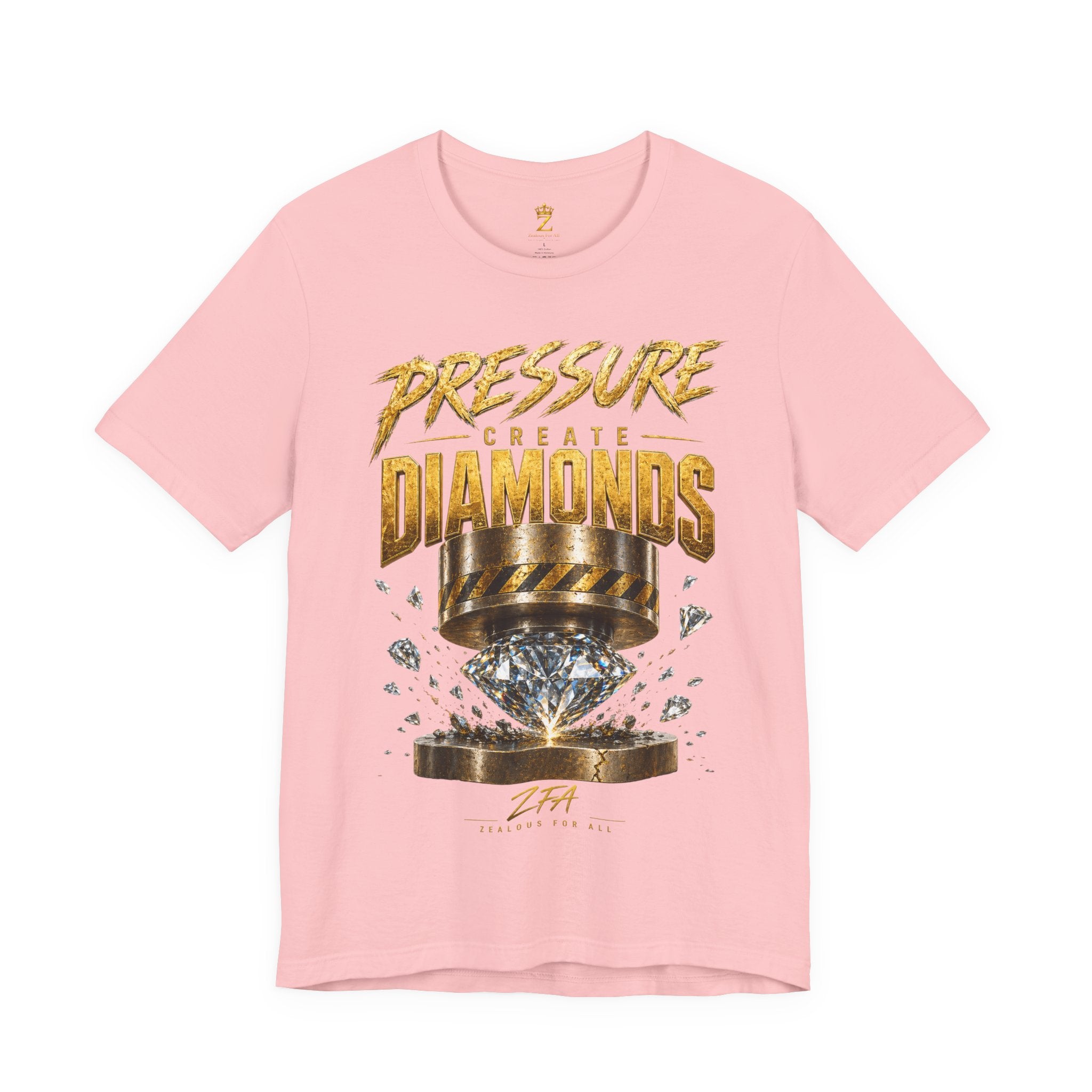Pressure Create Diamonds T-Shirt — Motivational Graphic Tee