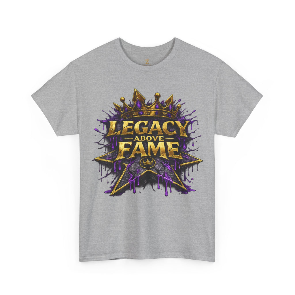 Adult Legacy Above Fame Graphic T-Shirt (Purple Drip) - Zealous For All