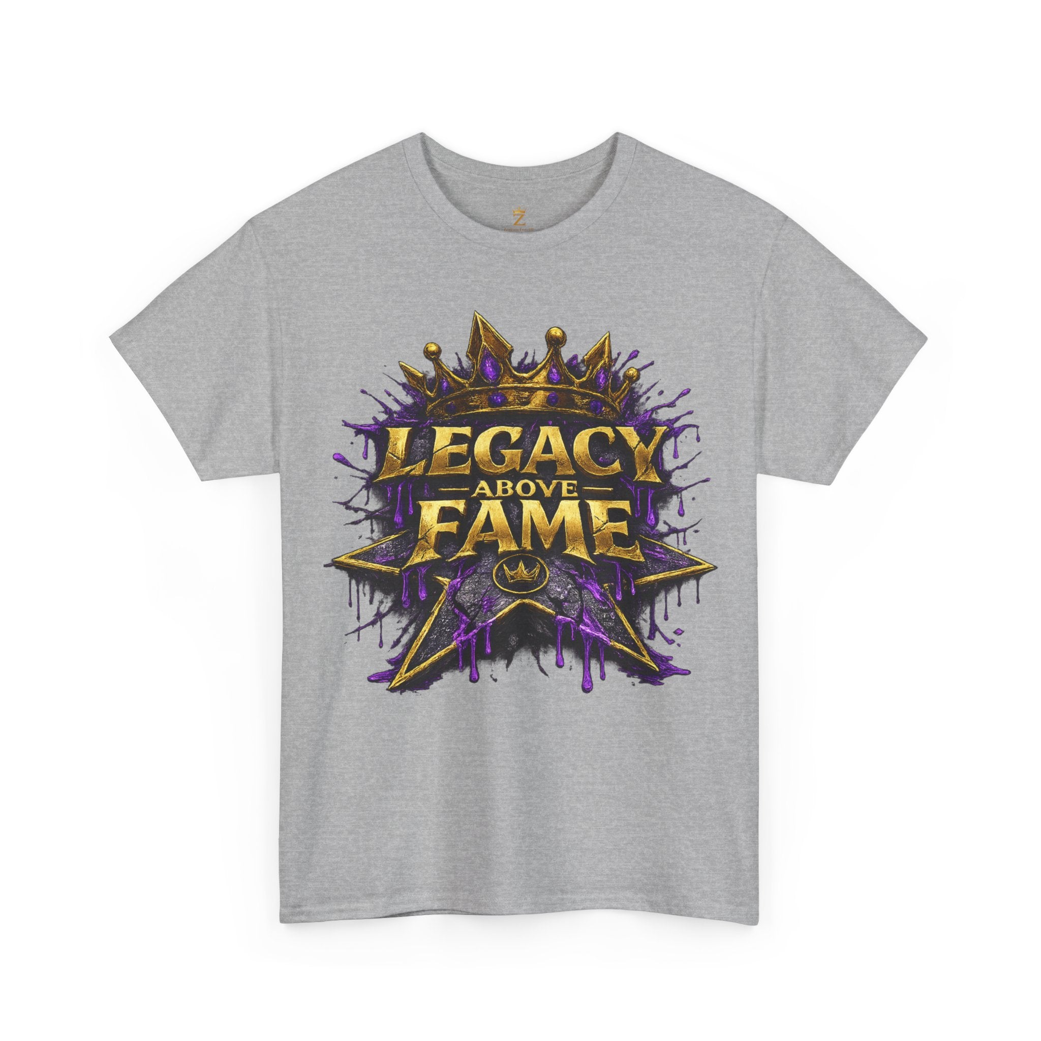 Adult Legacy Above Fame Graphic T-Shirt (Purple Drip) - Zealous For All
