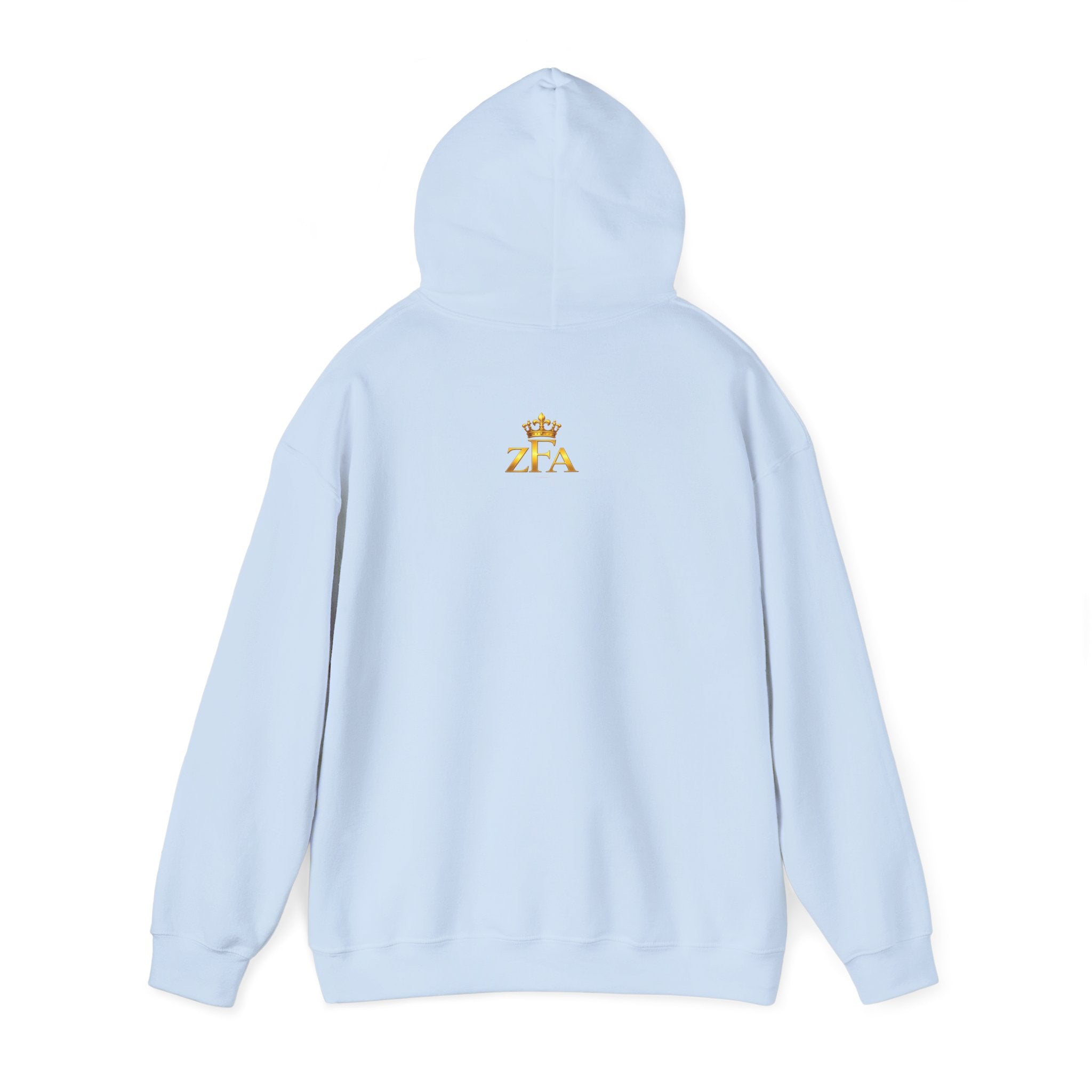 Zealous For All Hoodie — Gold Logo Printify