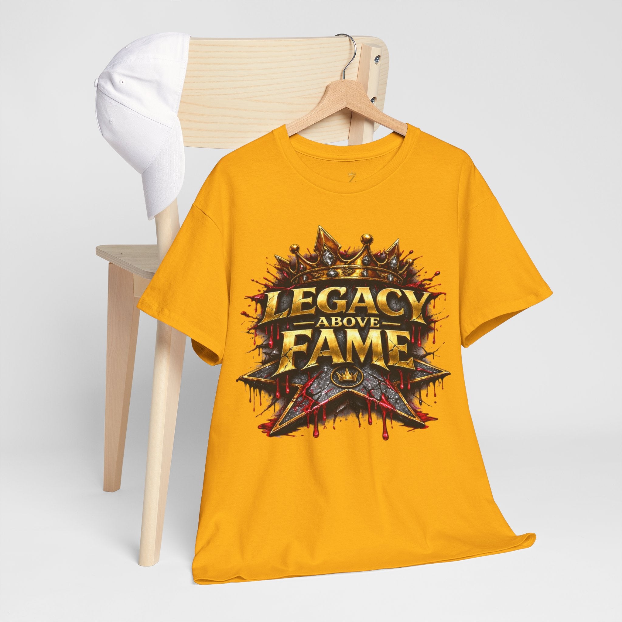 Adult Legacy Above Fame Graphic T-Shirt (Red Drip) - Zealous For All