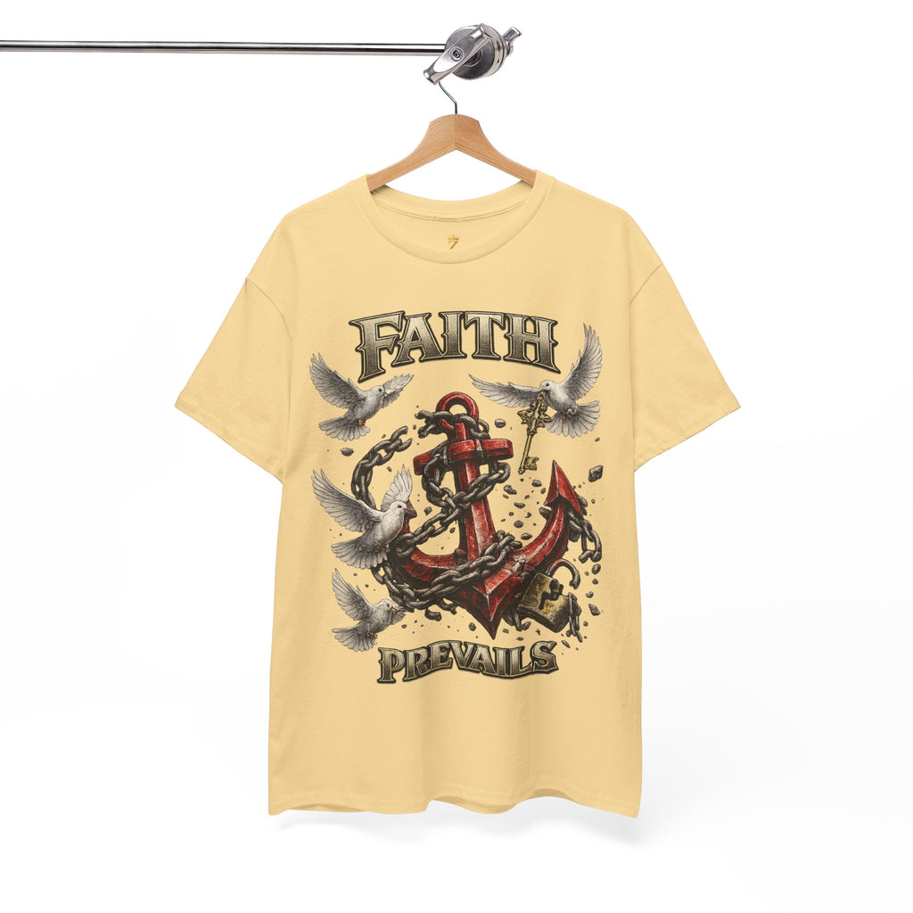 Adult Faith Prevails T‑Shirt (Red Anchor) Printify