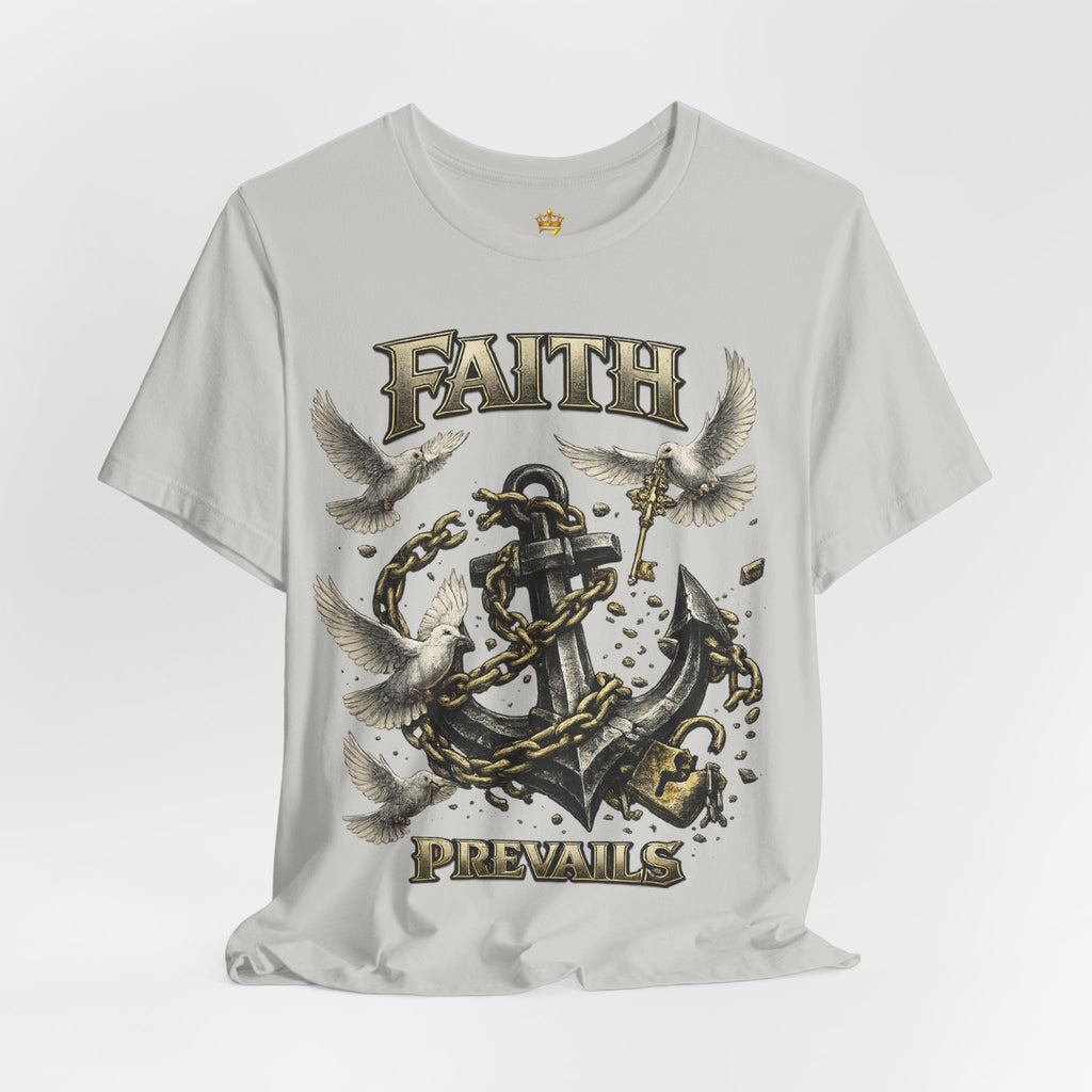 Faith Prevails T‑Shirt (Black Anchor) Printify