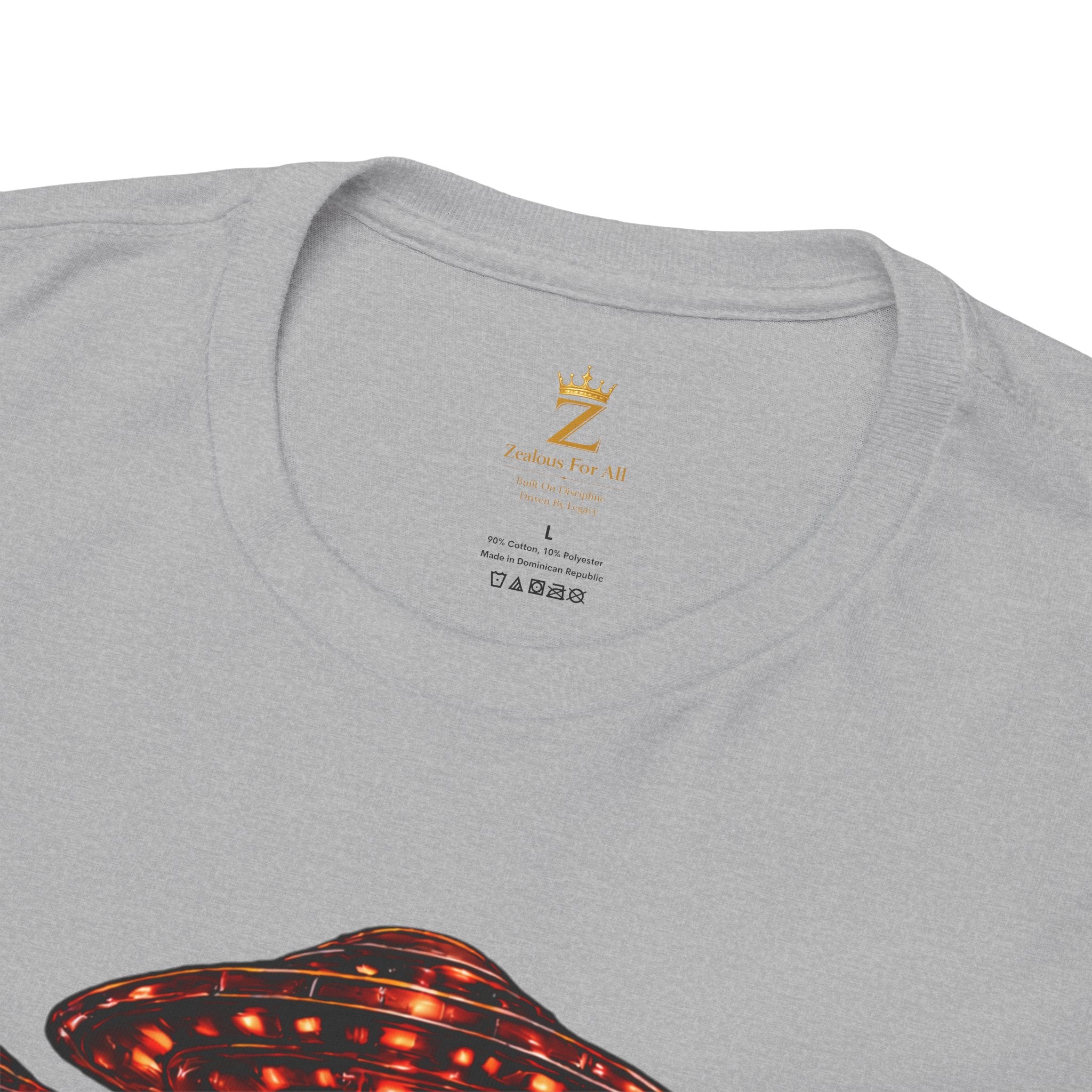 Adult "United. Fly. Organized." Graphic Tee (Red) Printify