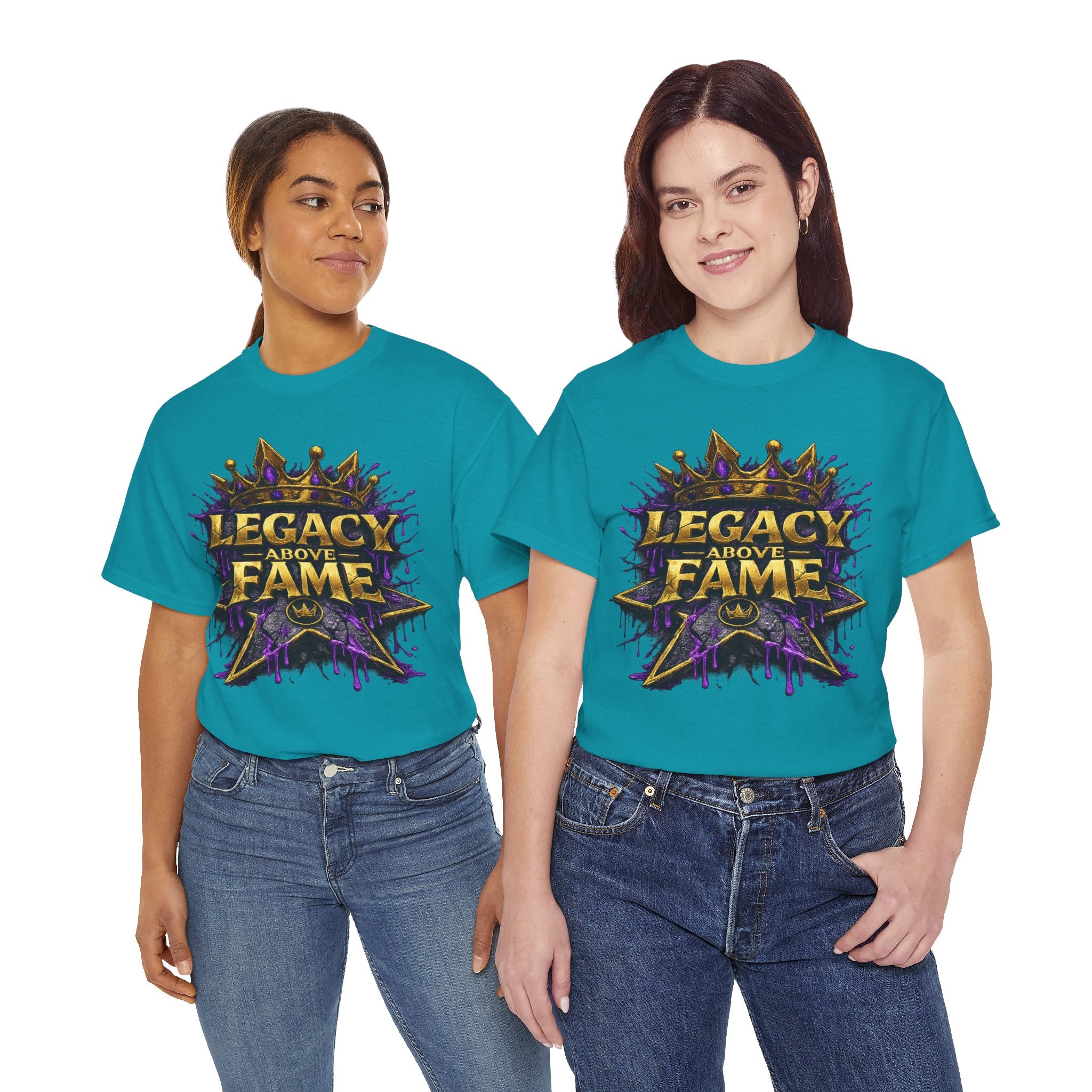 Adult Legacy Above Fame Graphic T-Shirt (Purple Drip) - Zealous For All