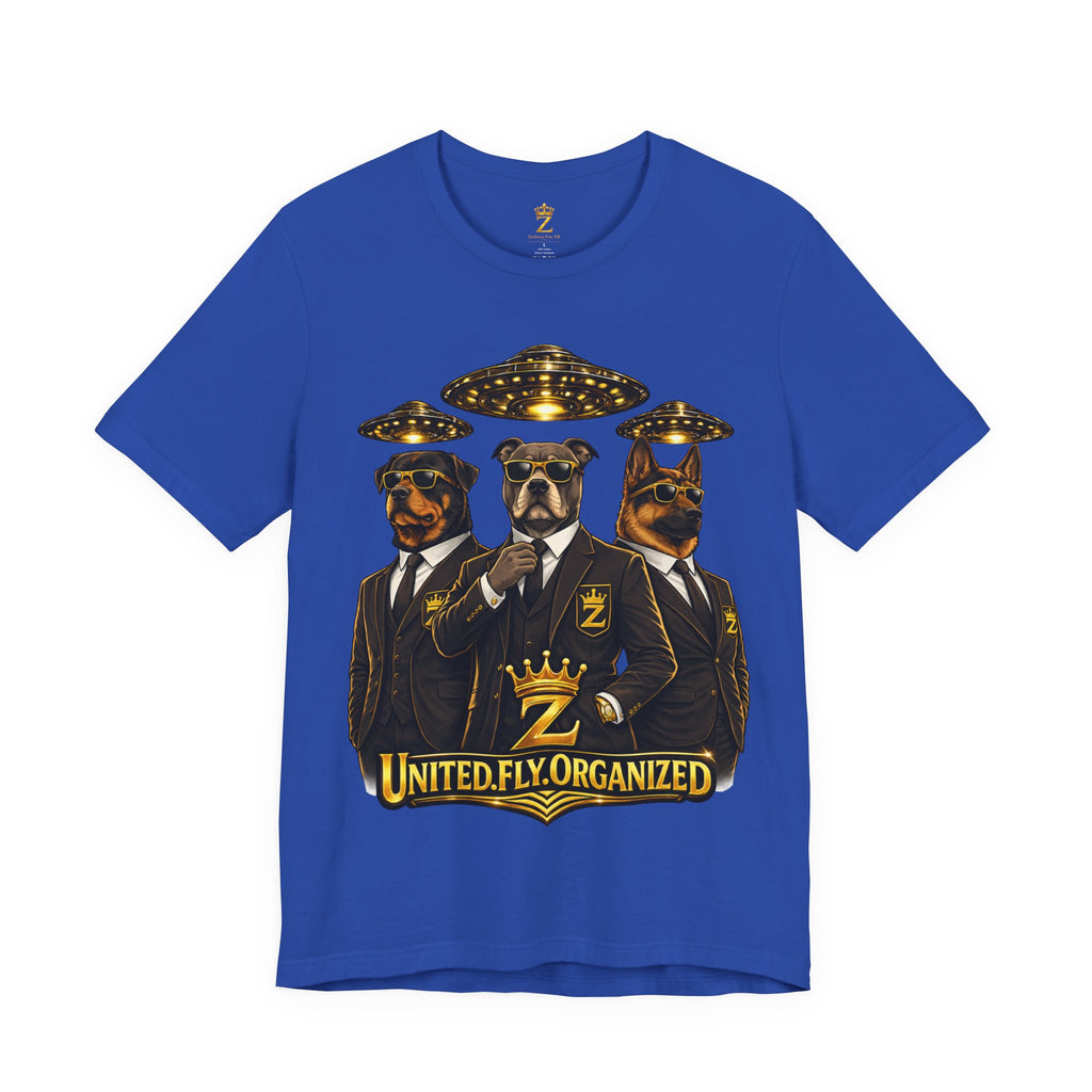 COMING SOON... United. Fly. Organized. Graphic Tee (Gold) Printify