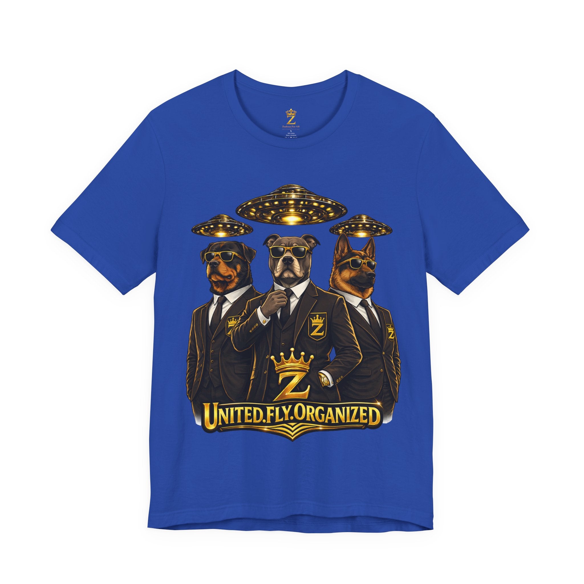 COMING SOON... United. Fly. Organized. Graphic Tee (Gold) Printify