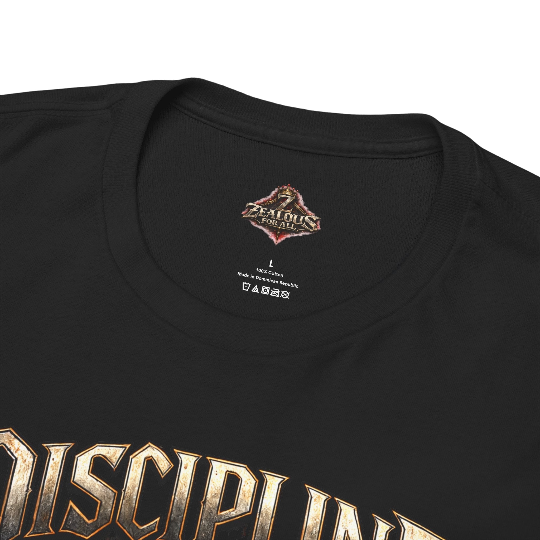 Discipline Over Emotions Graphic T-Shirt (Red Heart) Printify